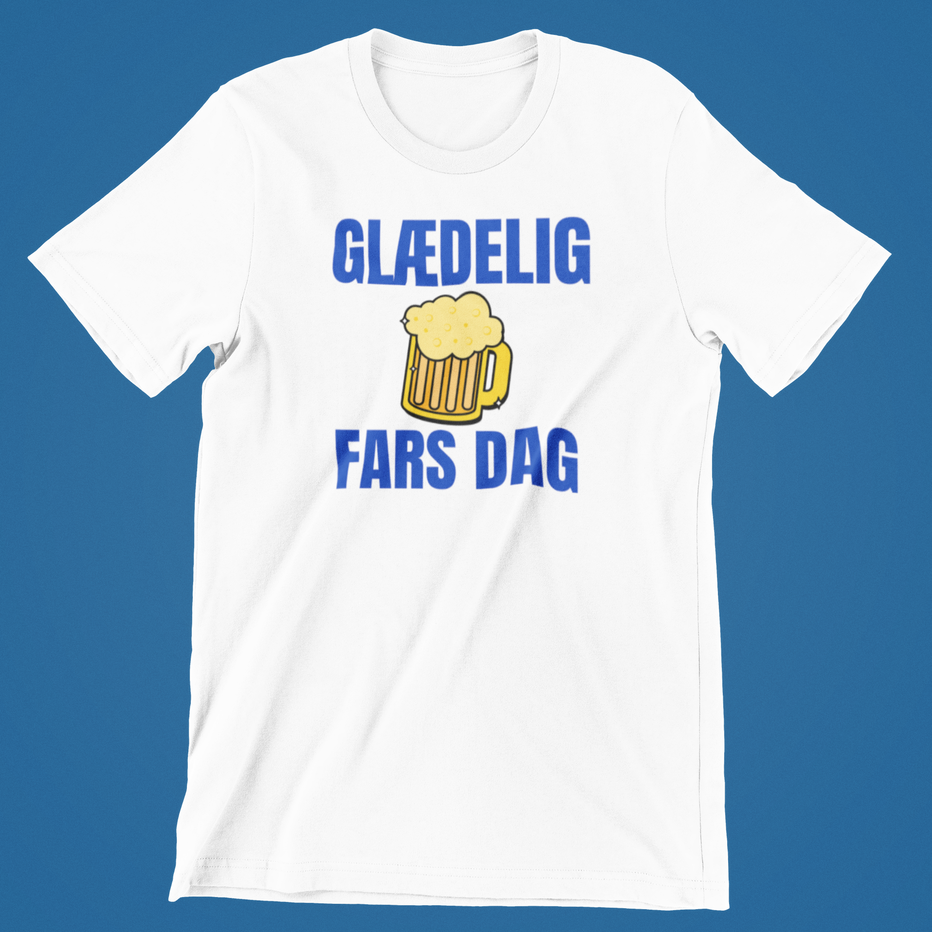 Glædelig Fars Dag - hvid T-shirt