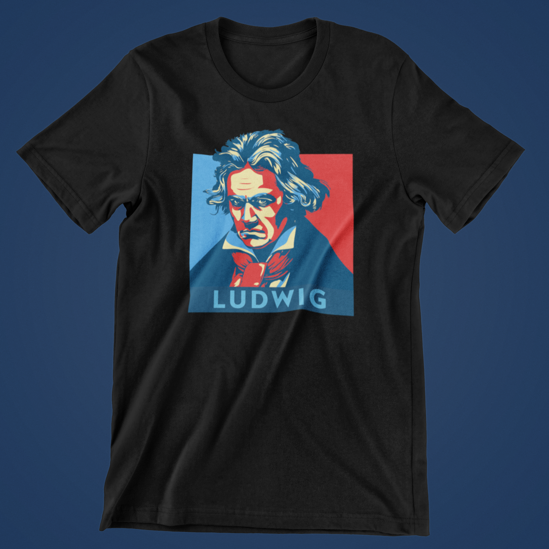 Ludwig van Beethoven sort t-shirt