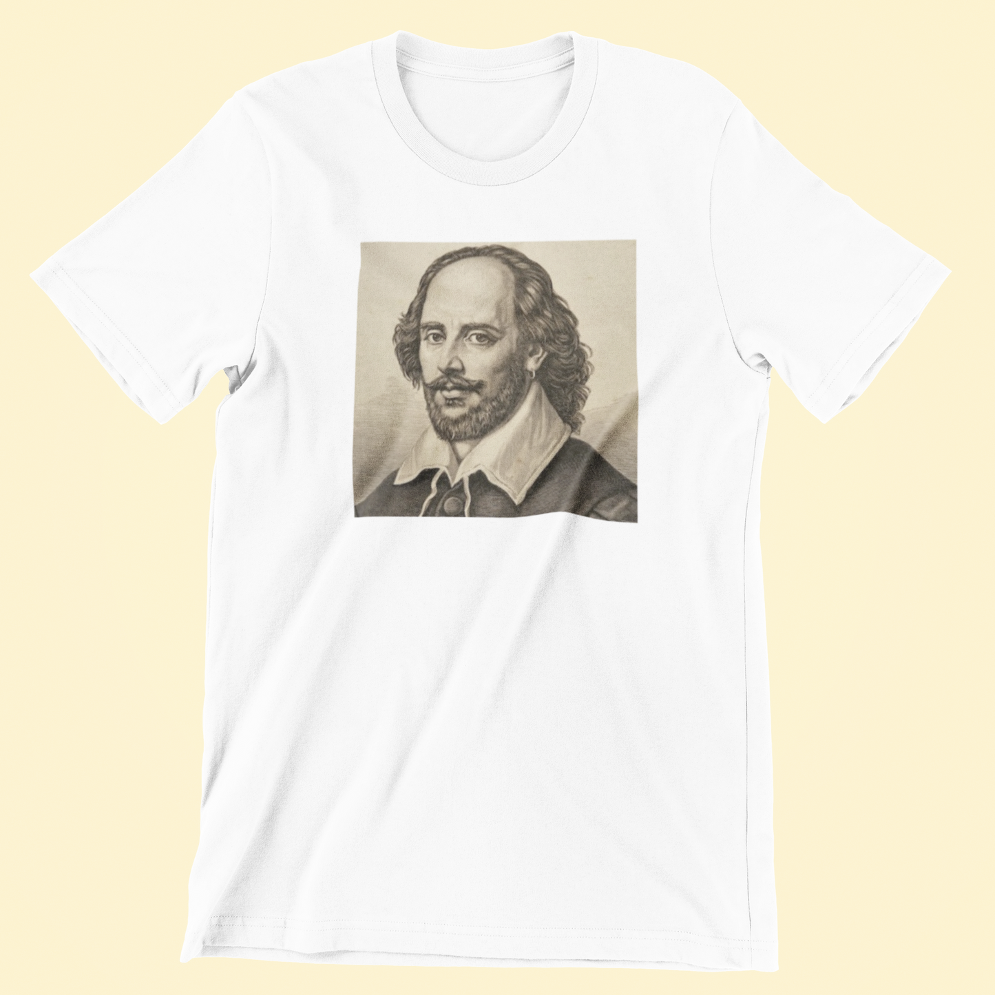 William Shakespeare hvid T-shirt