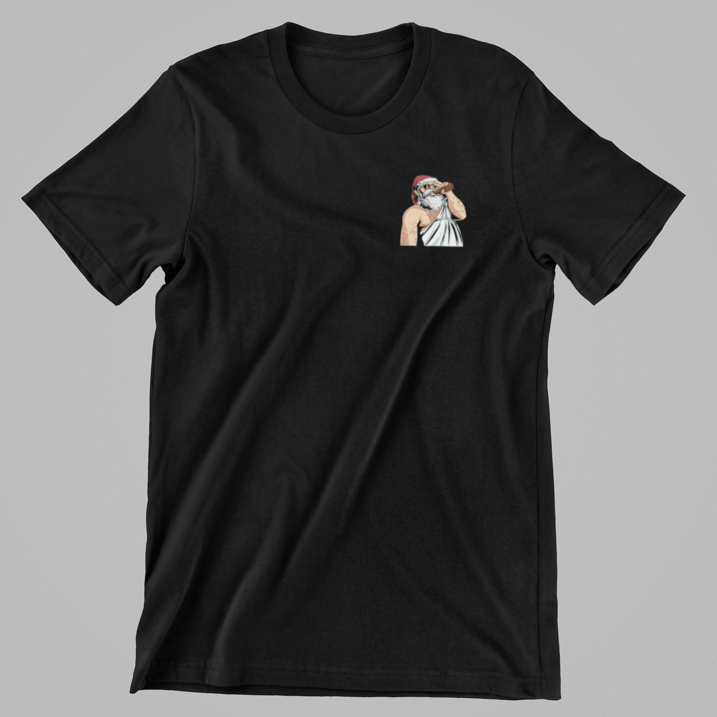 Julemand på druk sort T-shirt