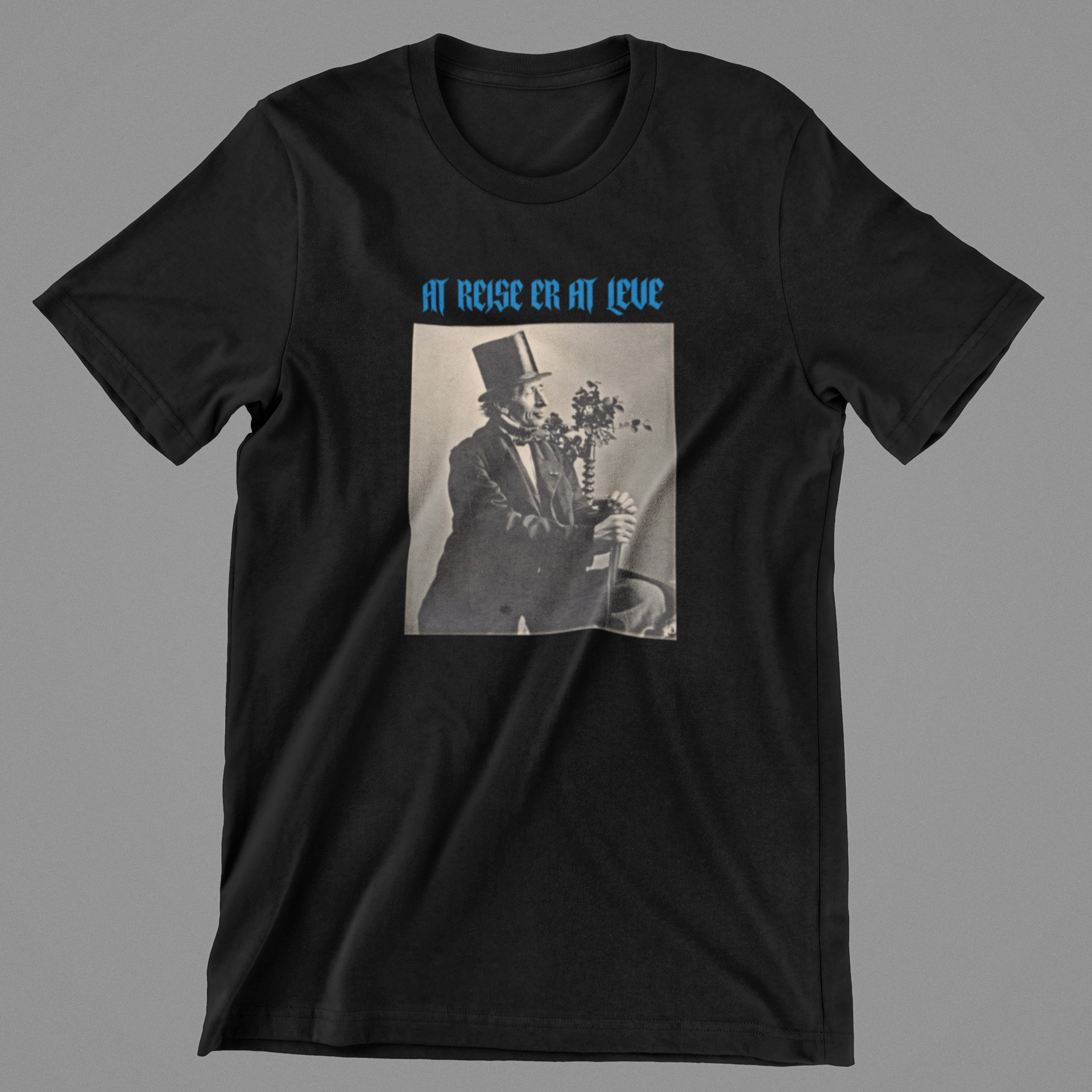 H.C. Andersen "At rejse, er at leve" - T-shirt sort