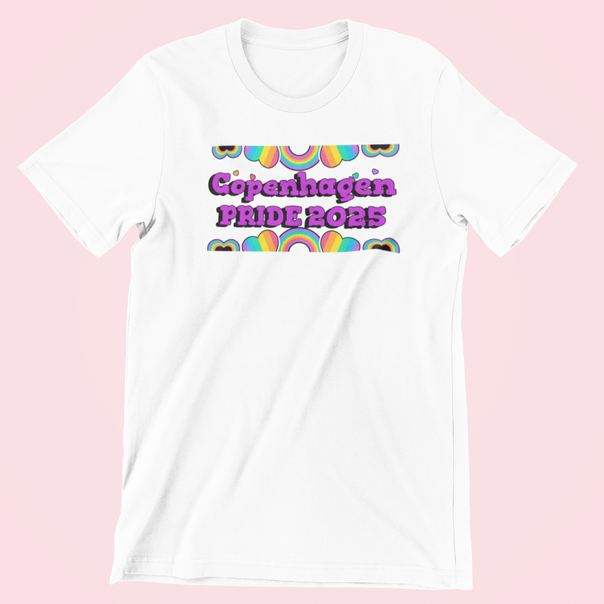 Copenhagen Pride 2025 hvid T-shirt