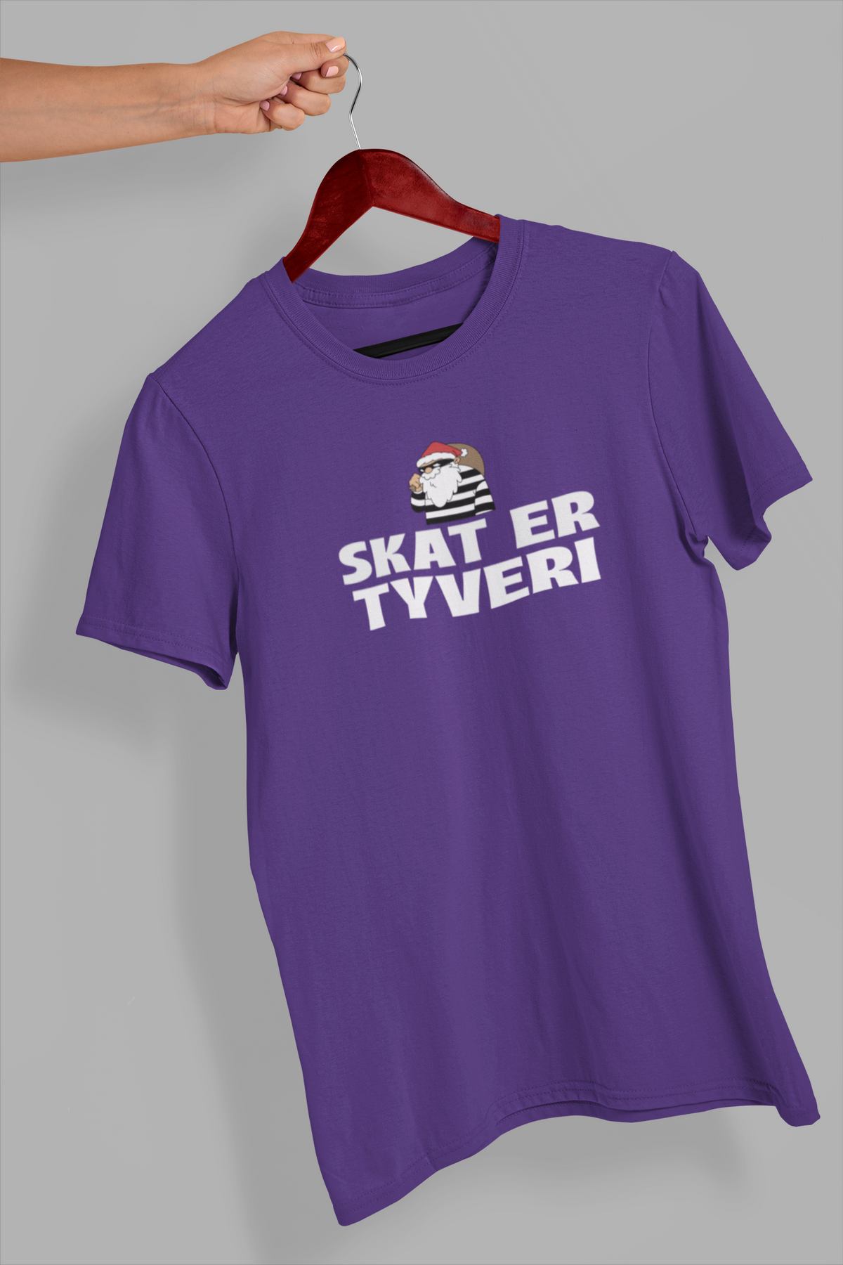 Skat er tyveri lilla t-shirt