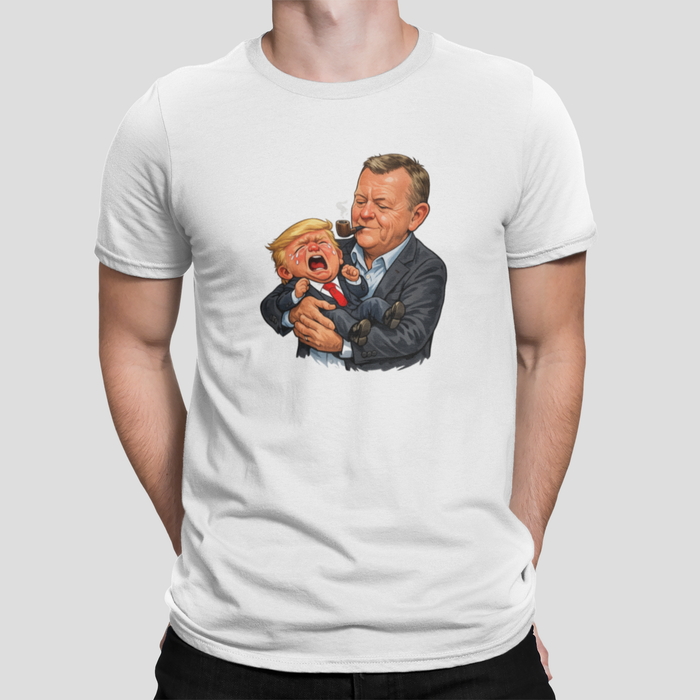 Løkke og Trump - T-shirt - Coolshirts.dk