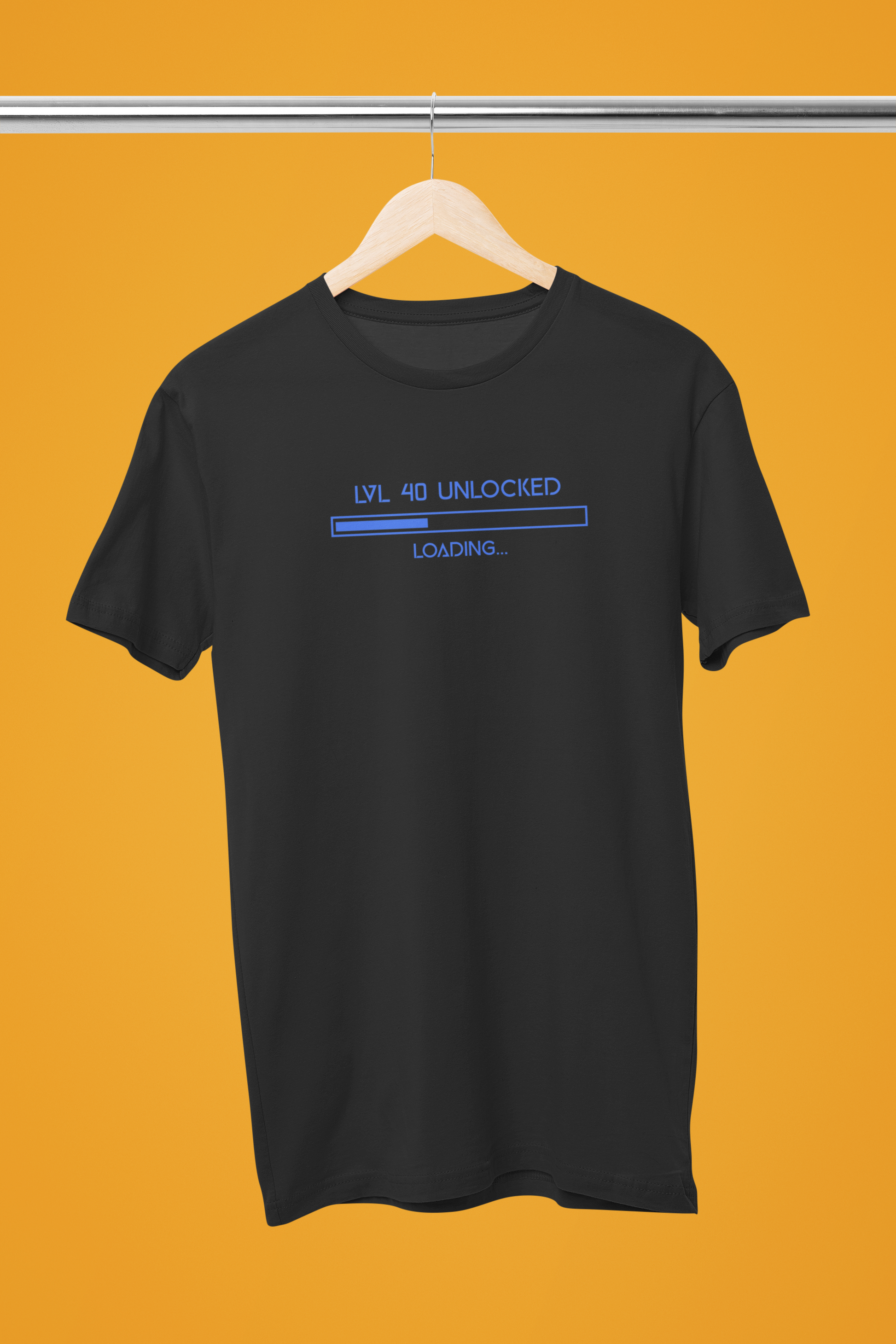 40 års fødselsdag sort T-shirt