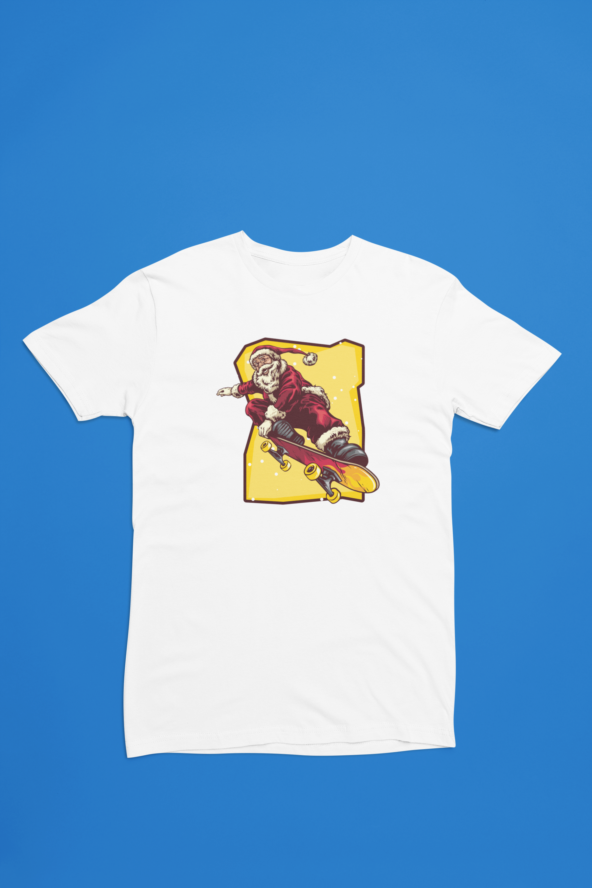Skater Julemand hvid T-shirt