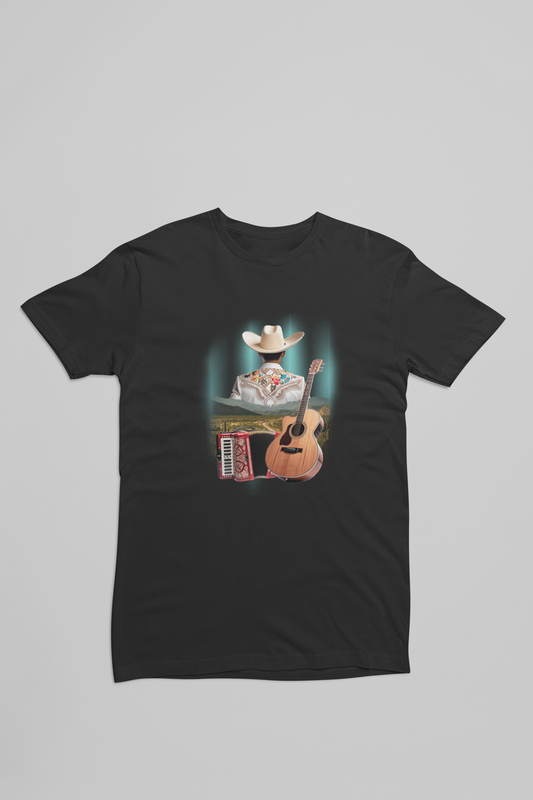 Mexicansk guitar sort t-shirt