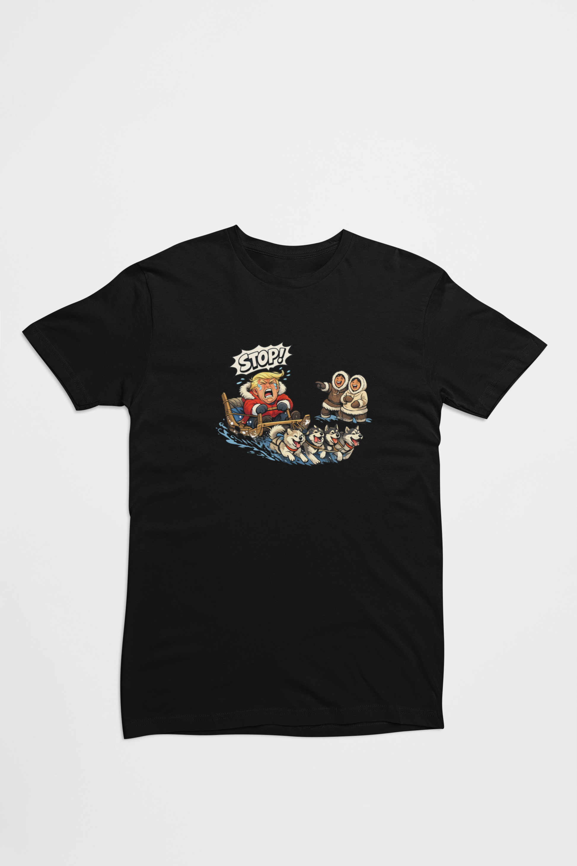 Trump i Grønland sort T-shirt