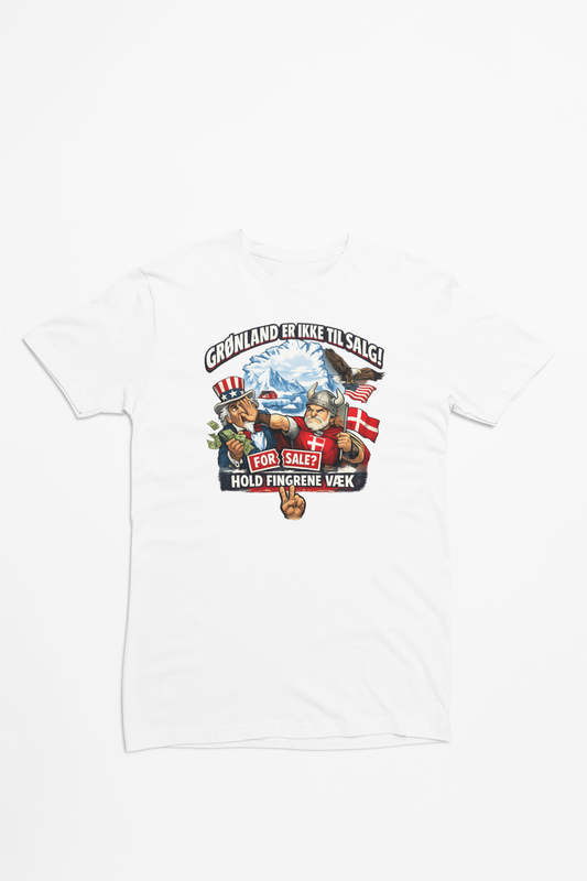 Grønland er ikke til salg hvid T-shirt