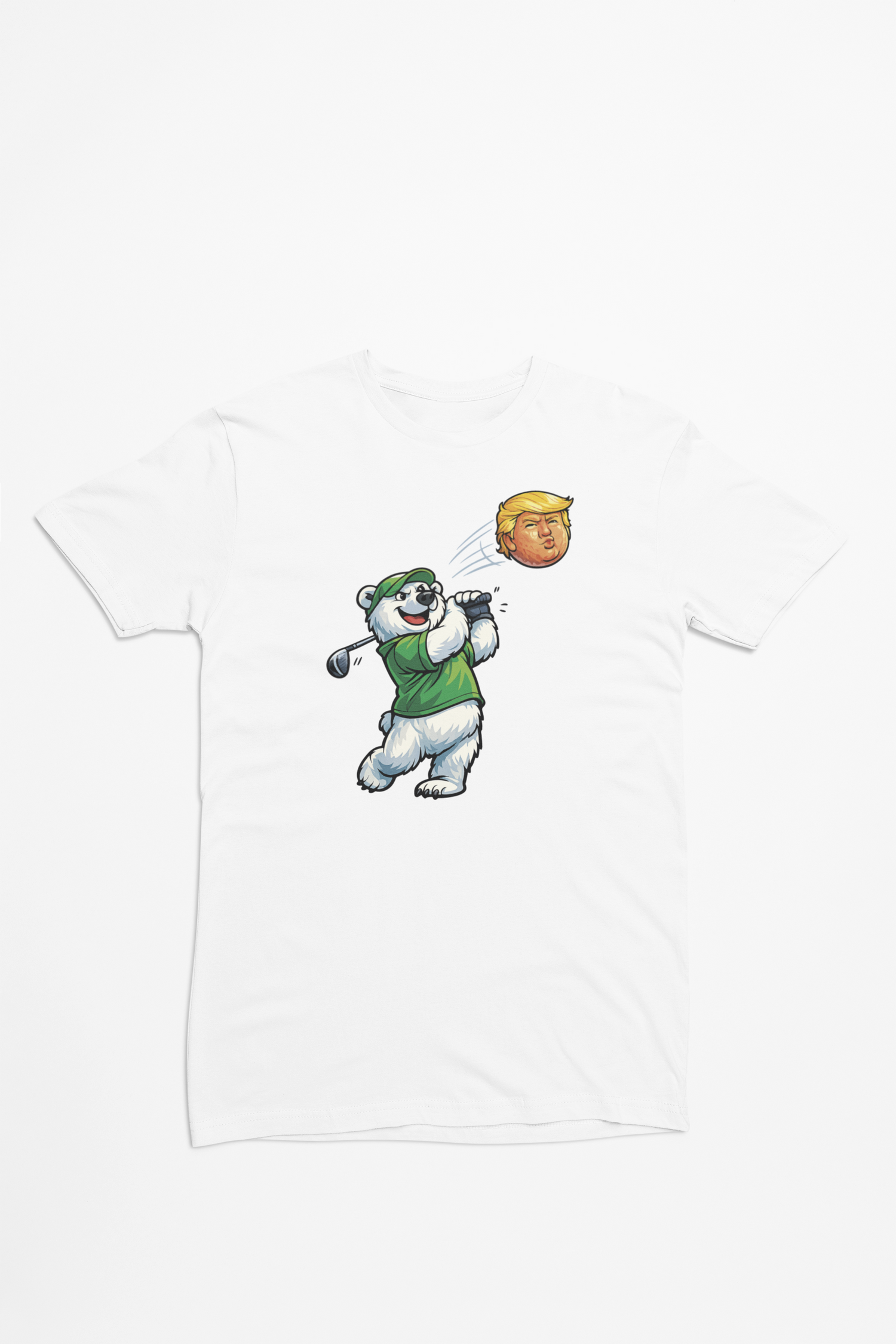 Golf Trump hvid T-shirt