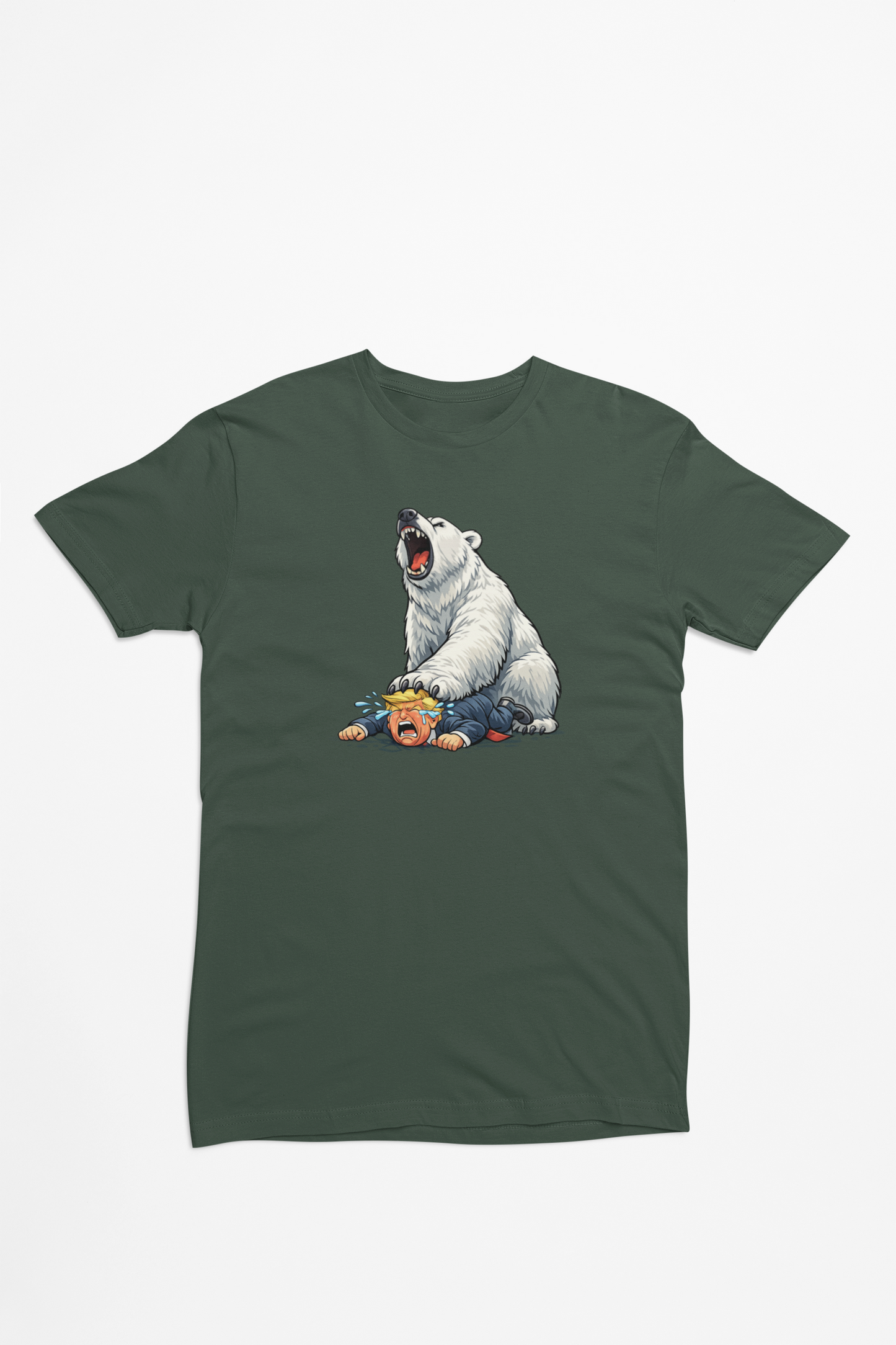 Anti-Trump Grønland - T-shirt - Coolshirts.dk