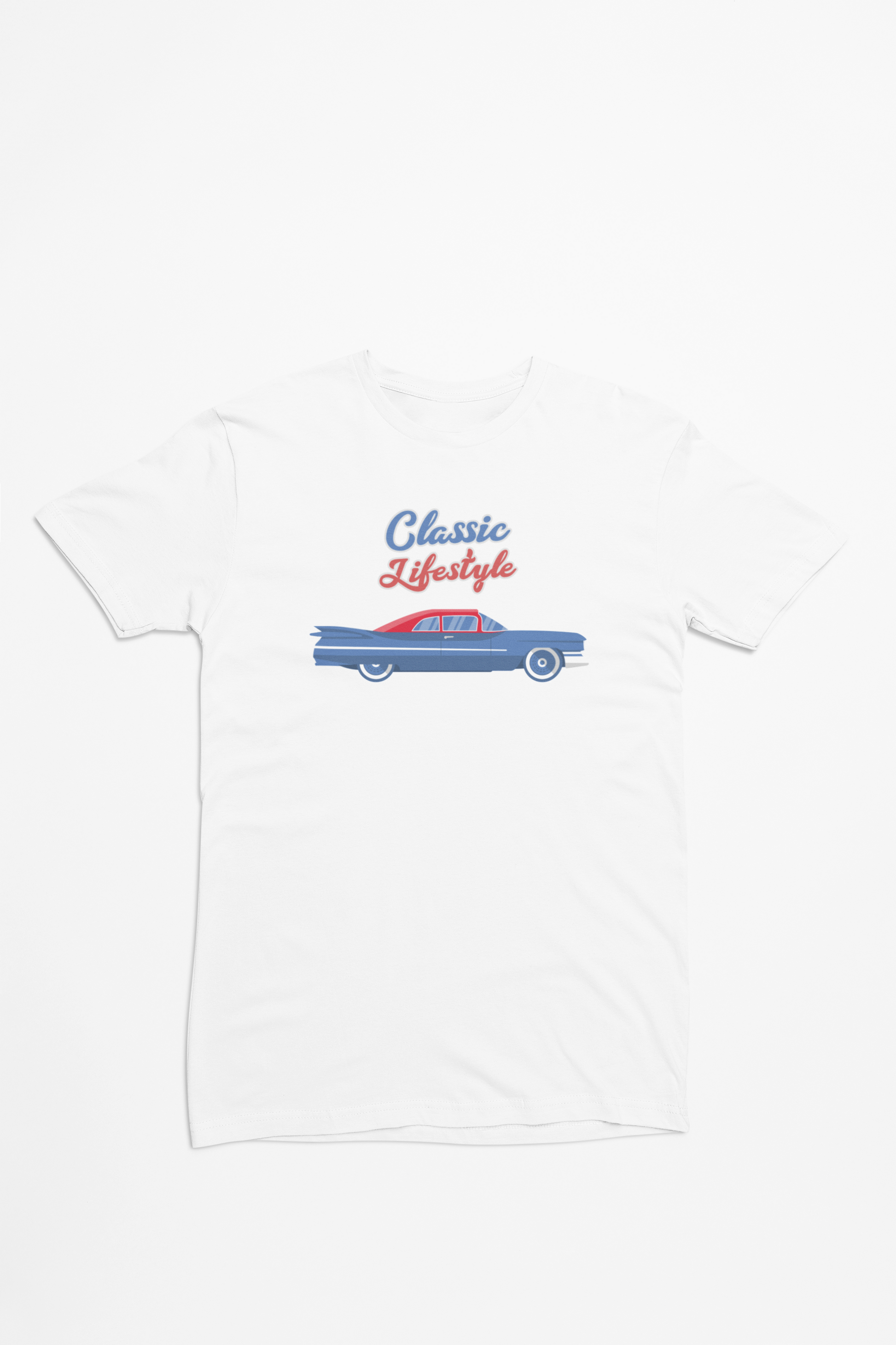 Chevrolet Old School bil hvid T-shirt