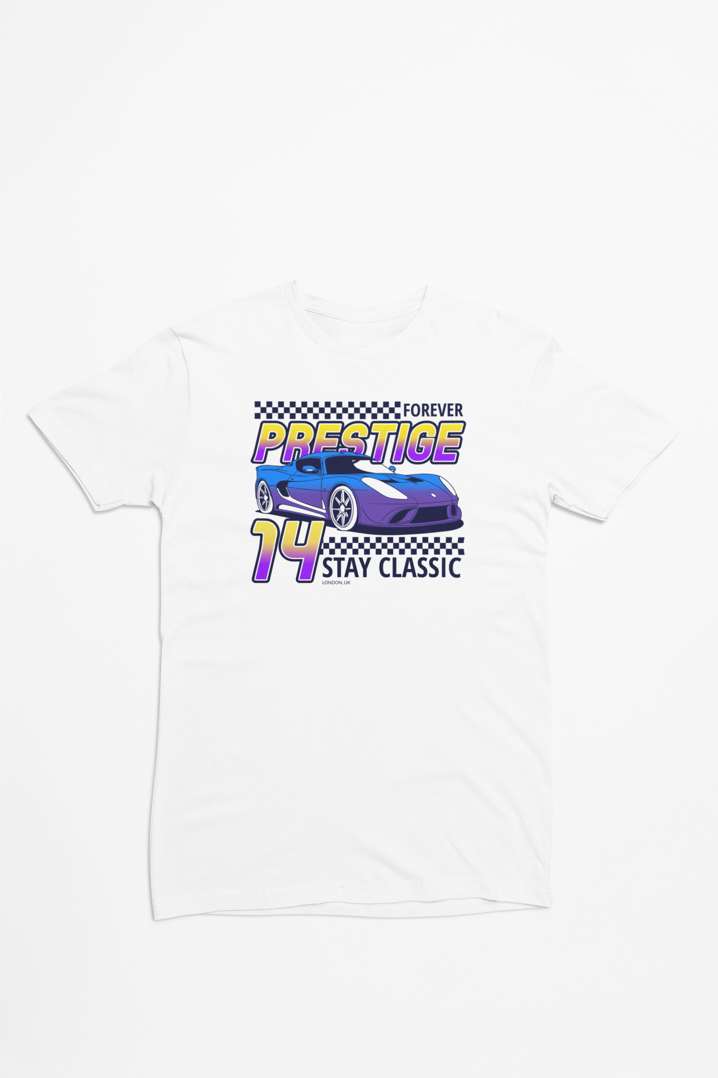 Classic Lowrider Car hvid T-shirt