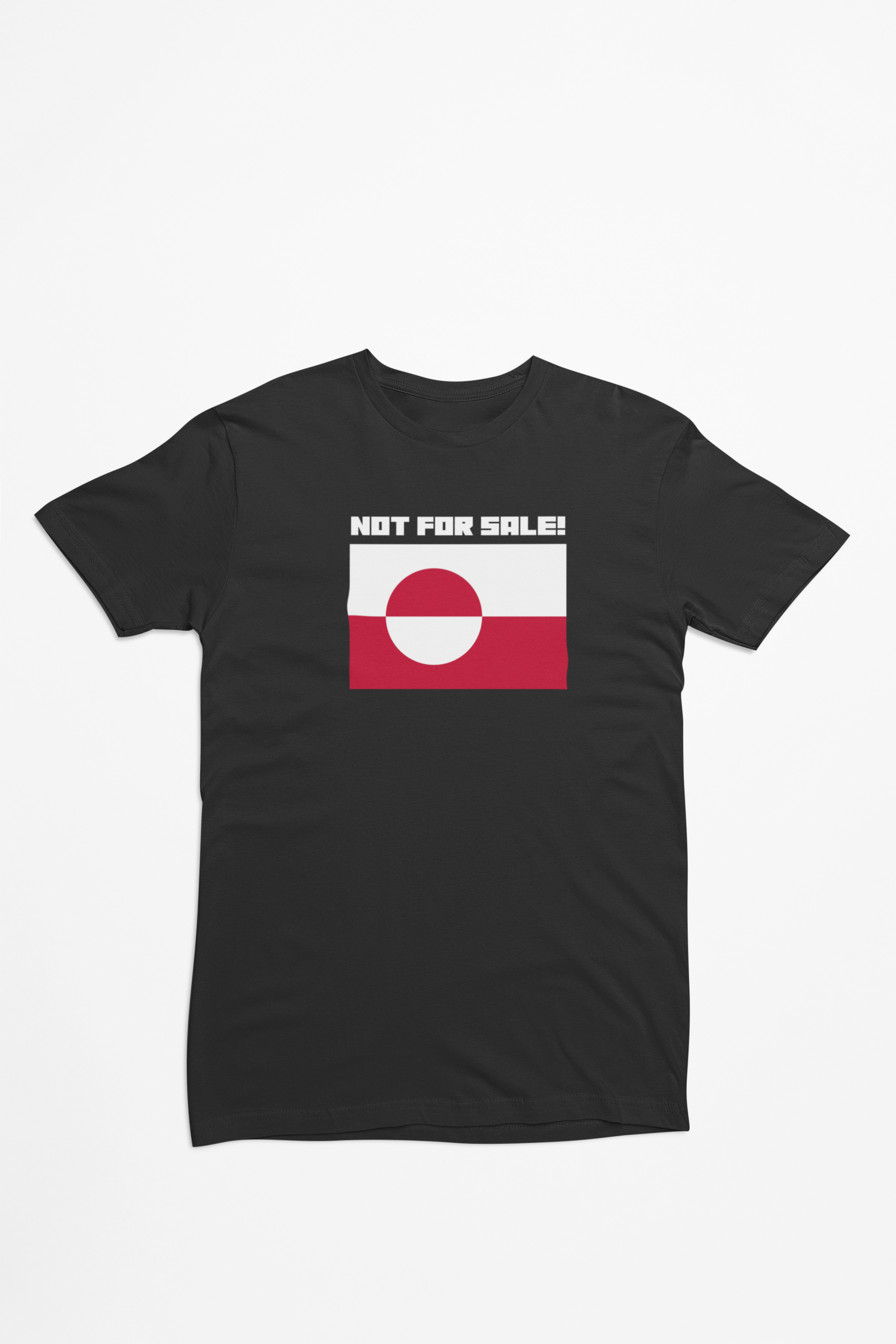 Grønland Not For Sale sort T-shirt
