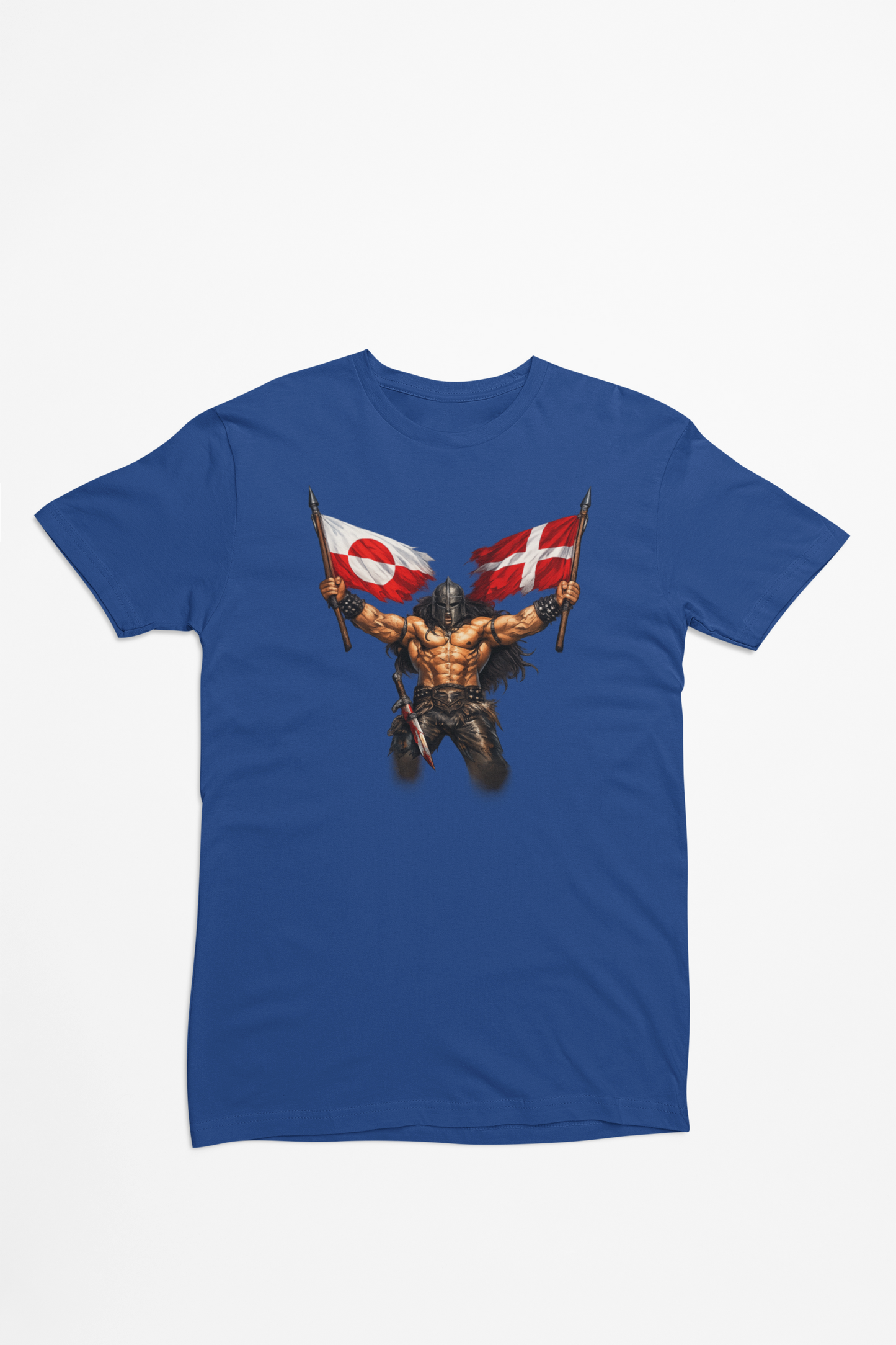 Grønland x Danmark - blå T-shirt - 