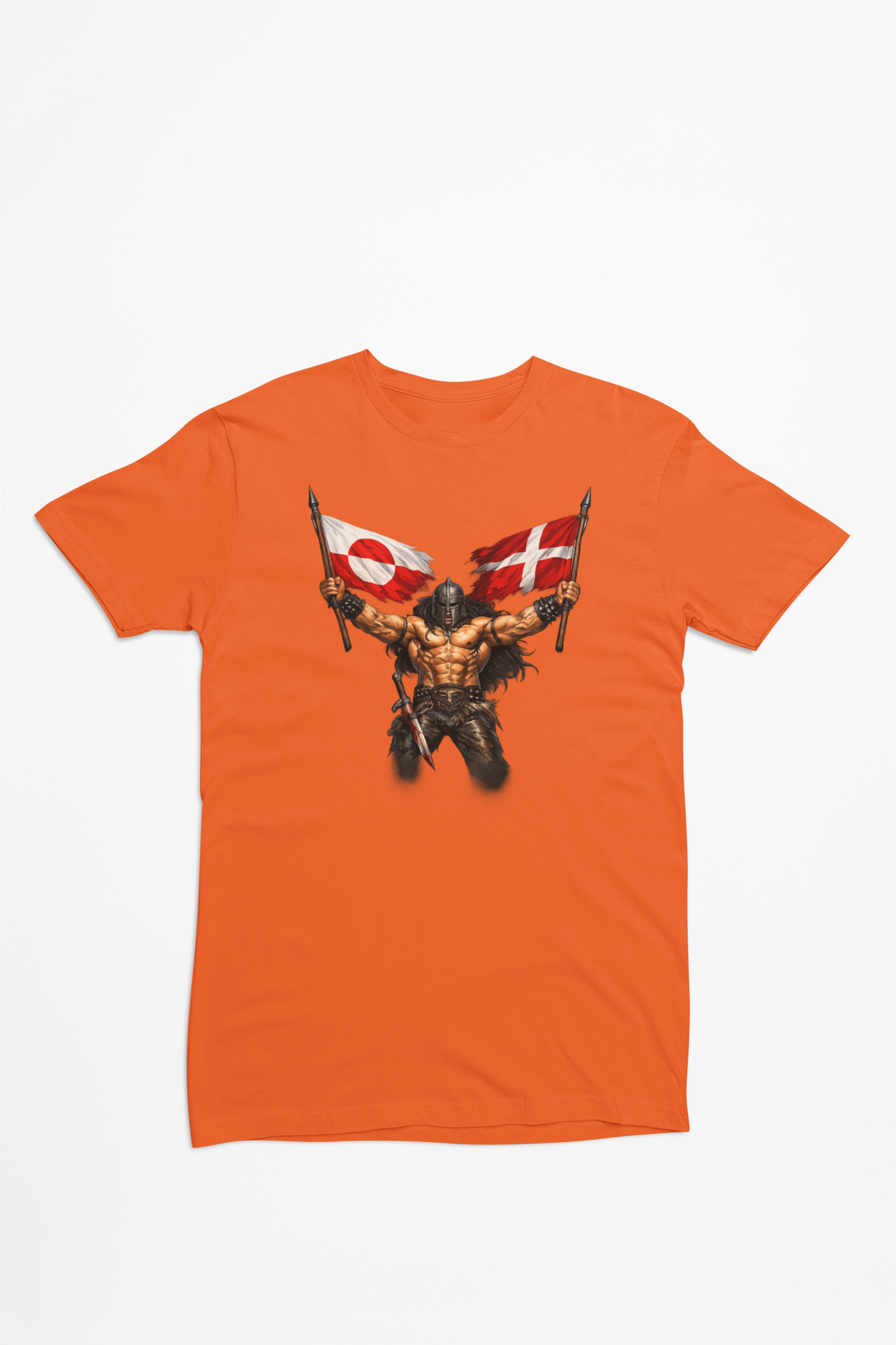 Grønland x Danmark - orange T-shirt - 
