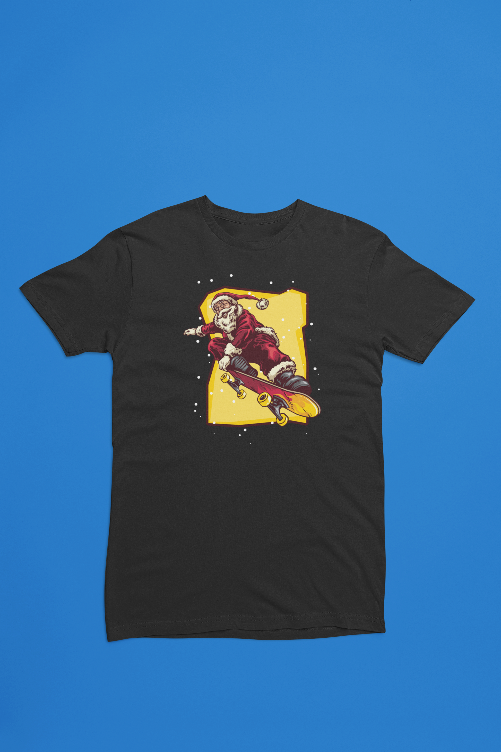 Skater Julemand sort T-shirt