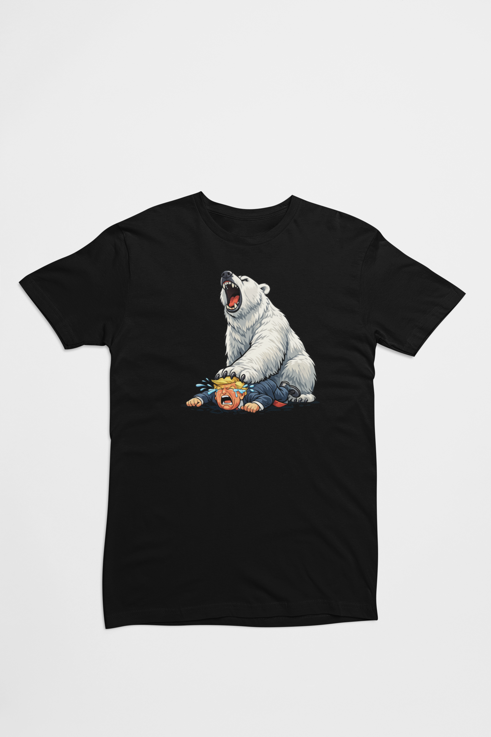 Anti-Trump Grønland sort T-shirt
