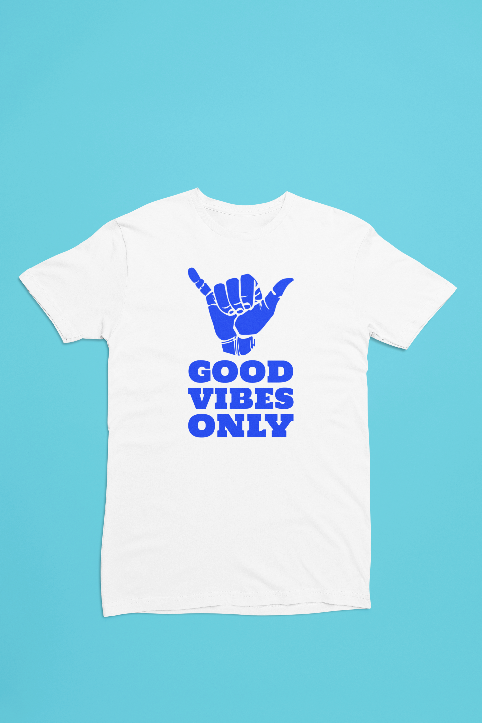 Good vibes t-shirt hvid