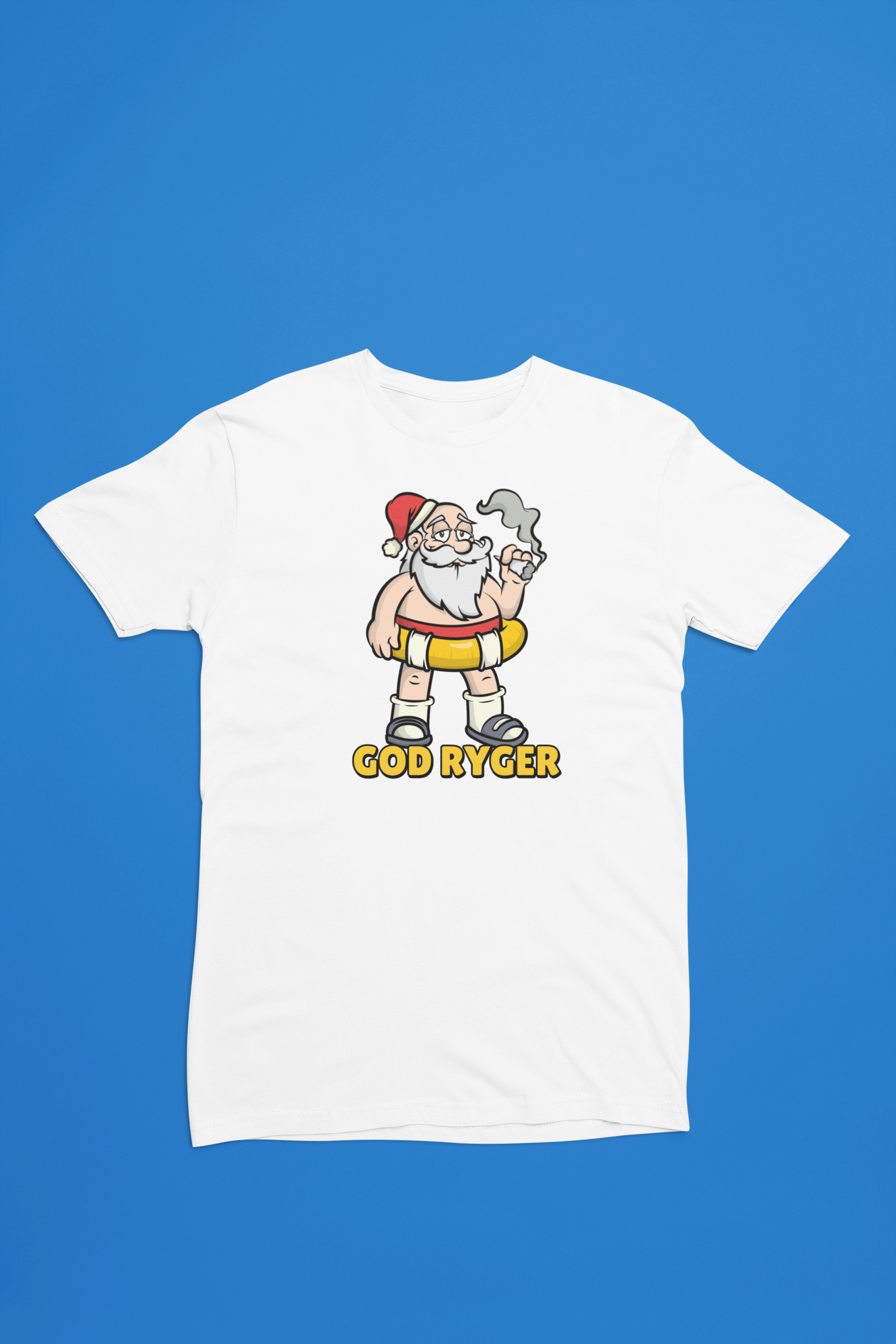 God ryger hvid t-shirt
