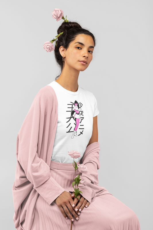 Pige med Samuraisværd (Anime) - T-shirt - Coolshirts.dk