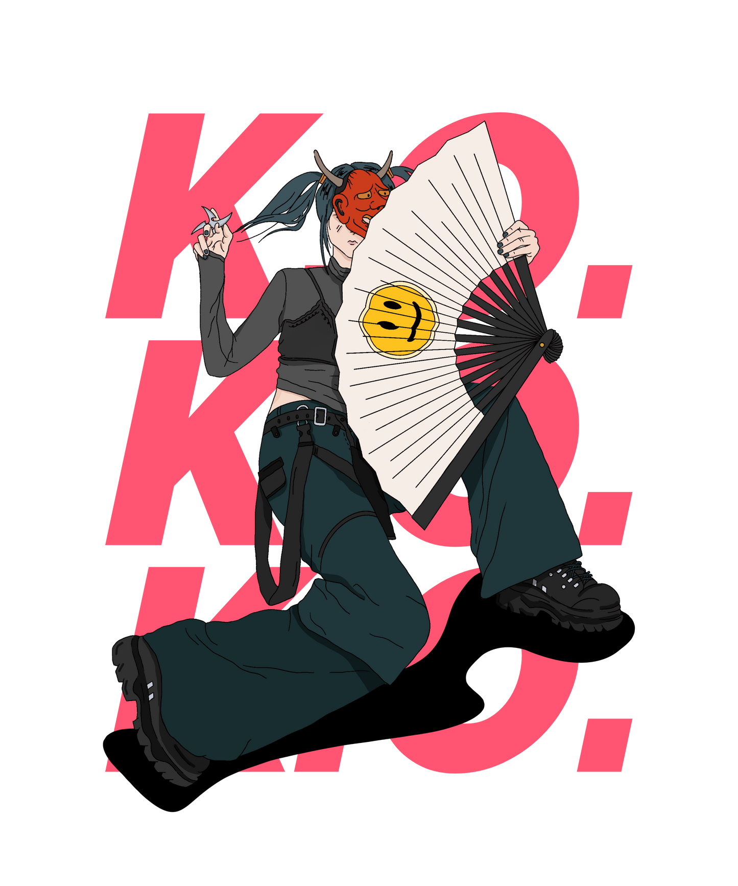 Ninja kvinde T-shirt - Coolshirts.dk