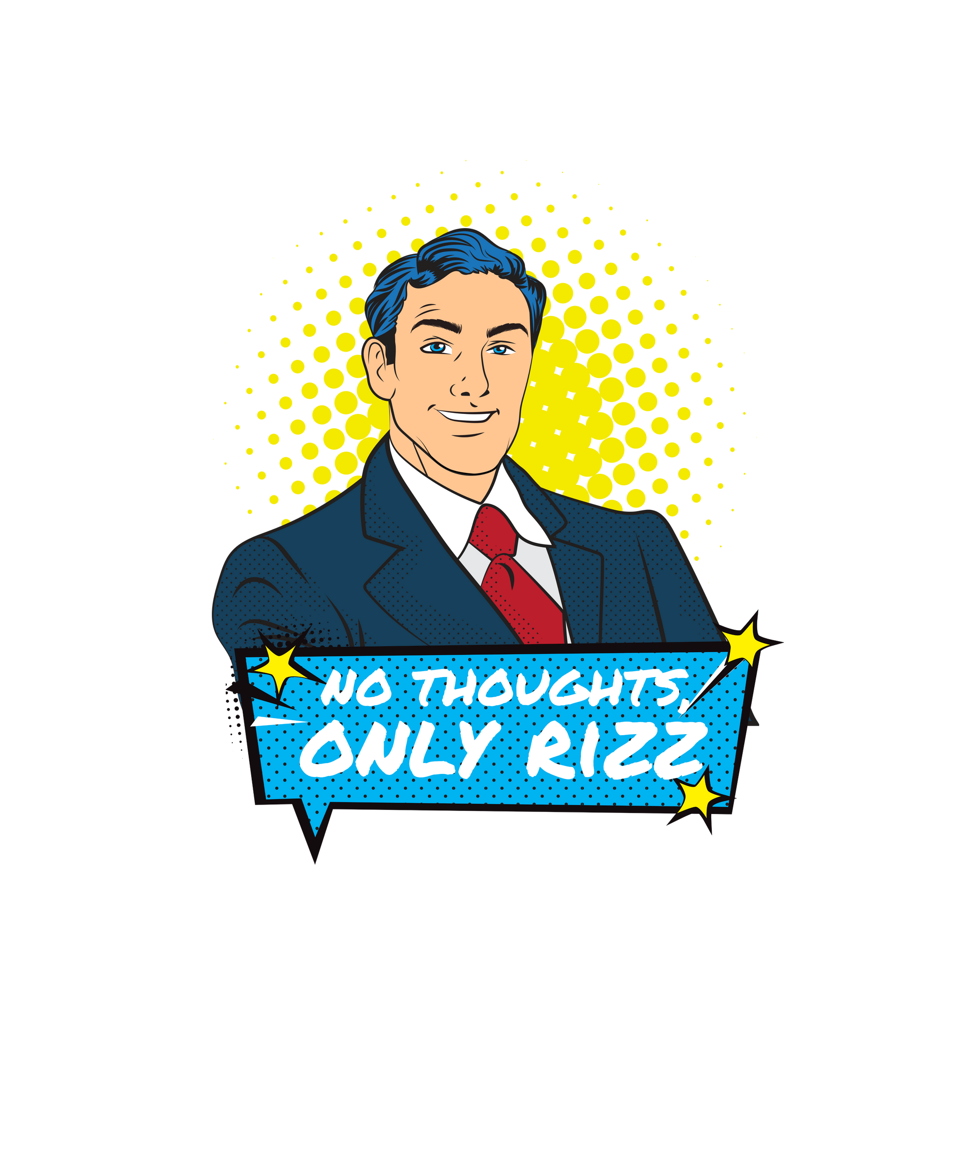 No thoughs, only rizz T-shirt - Coolshirts.dk