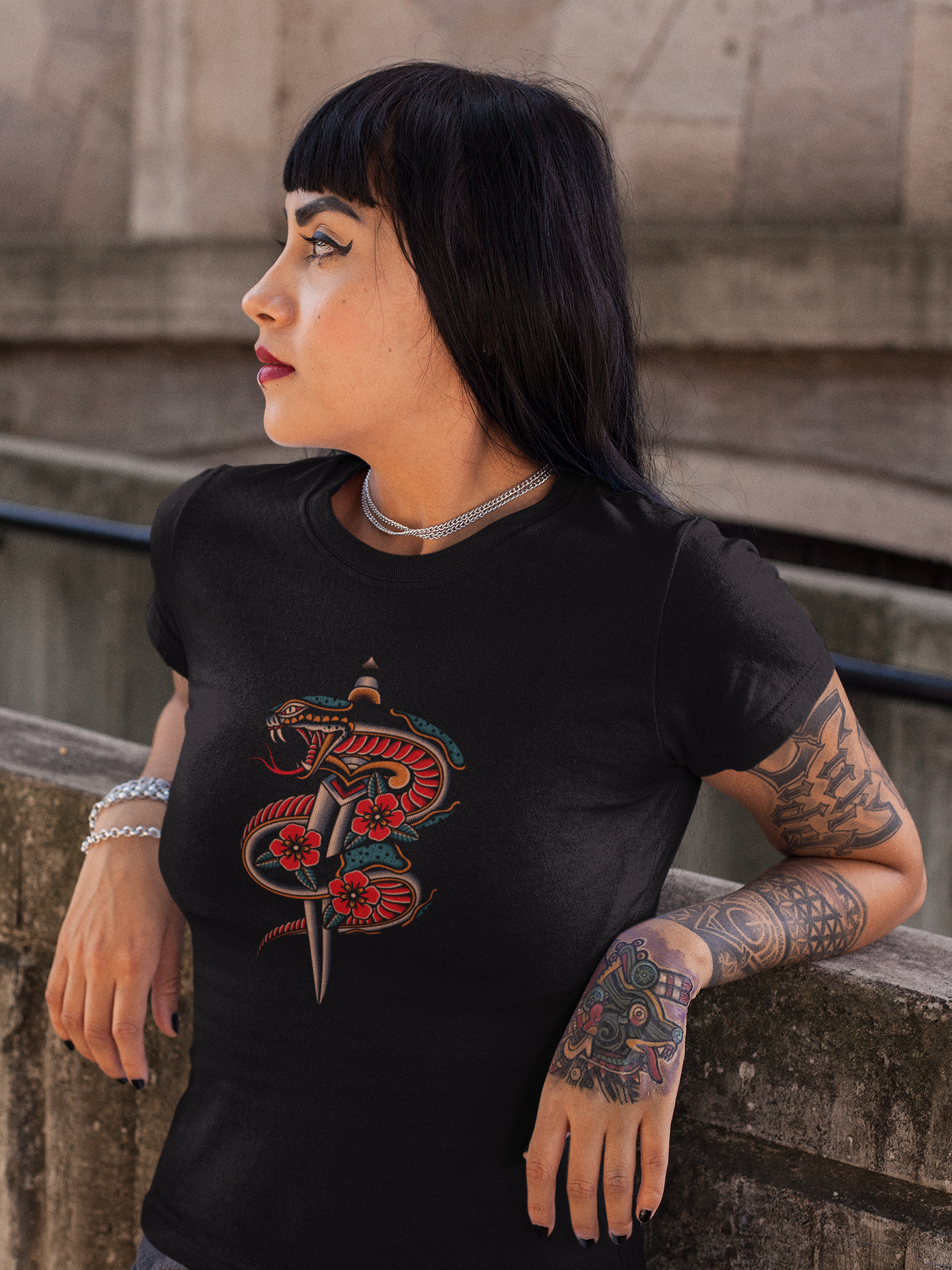 Slange & Kniv kvinde T-shirt