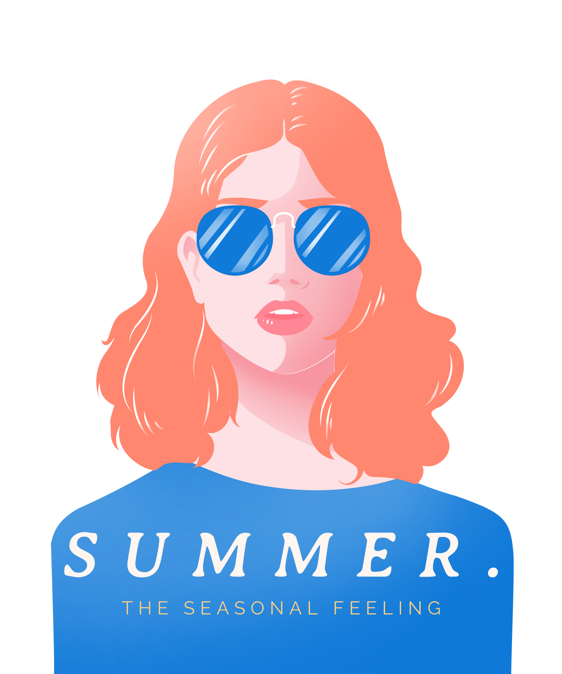 Summer the seasonal feeling – T-shirt - Coolshirts.dk