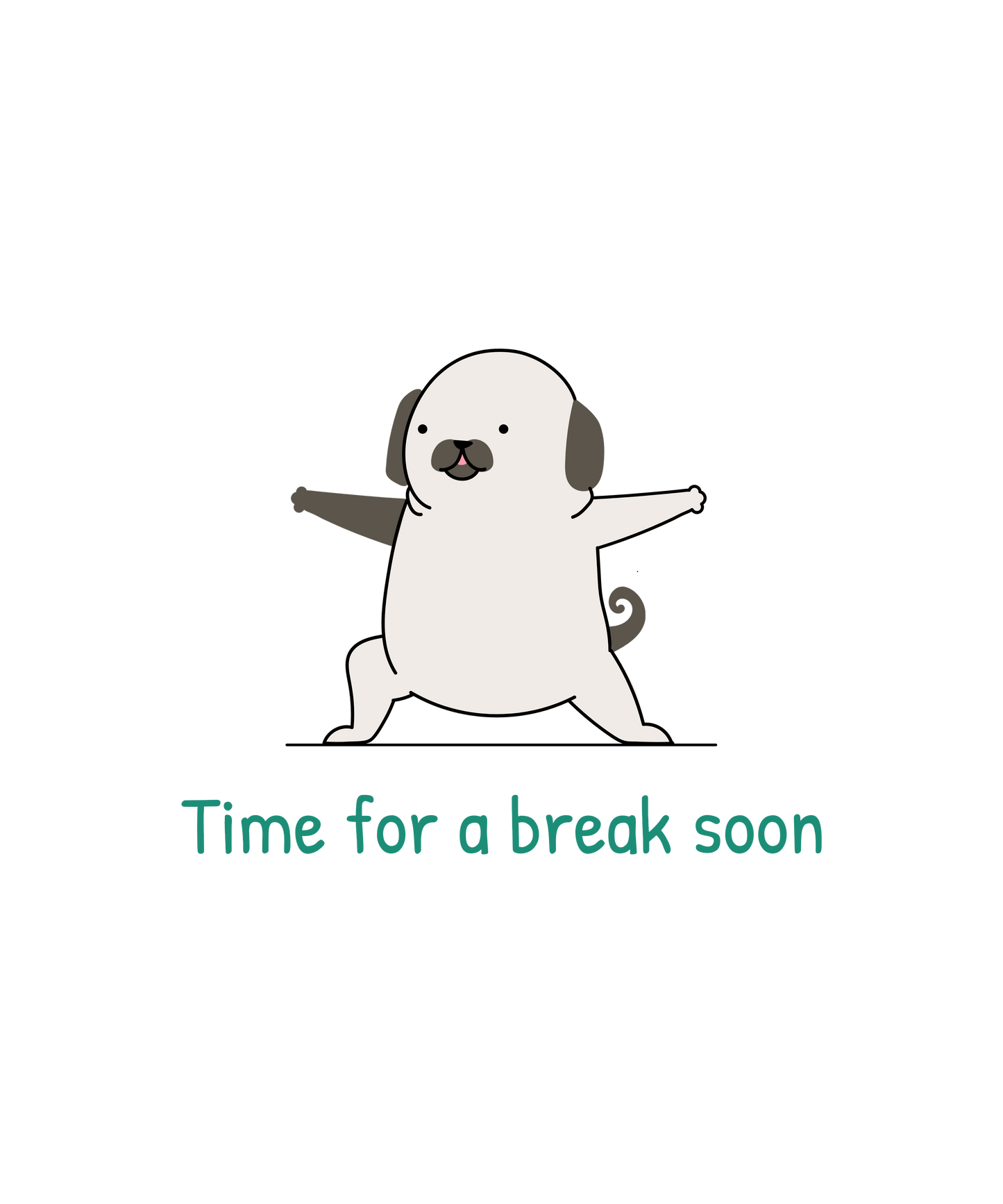 Hund yoga pose- T-shirt