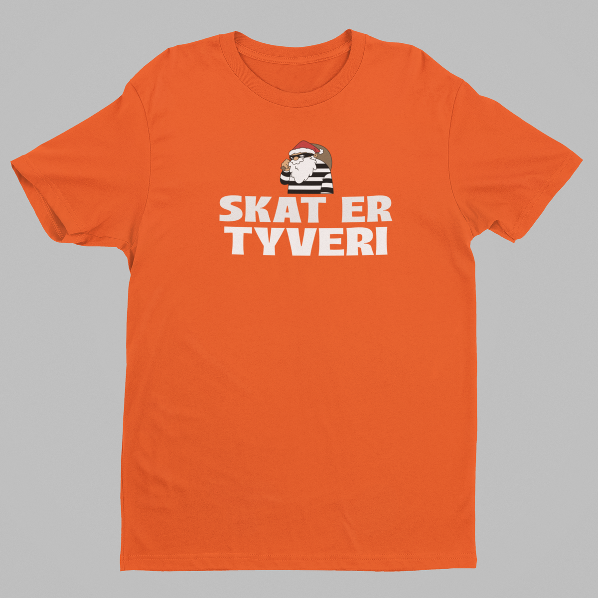 Skat er tyveri orange t-shirt