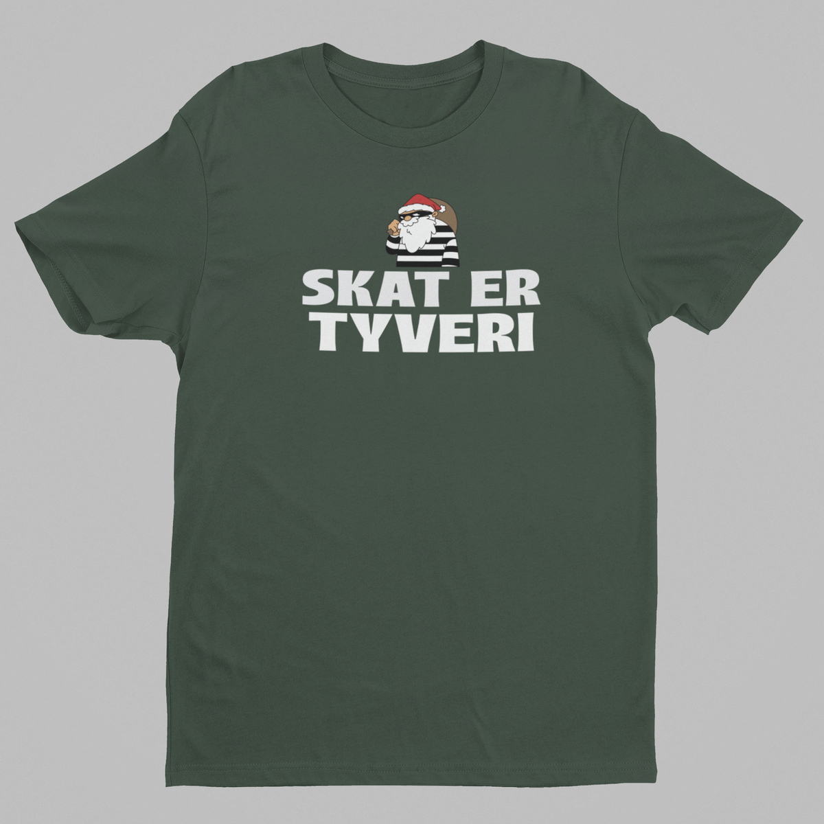 Skat er tyveri grøn t-shirt
