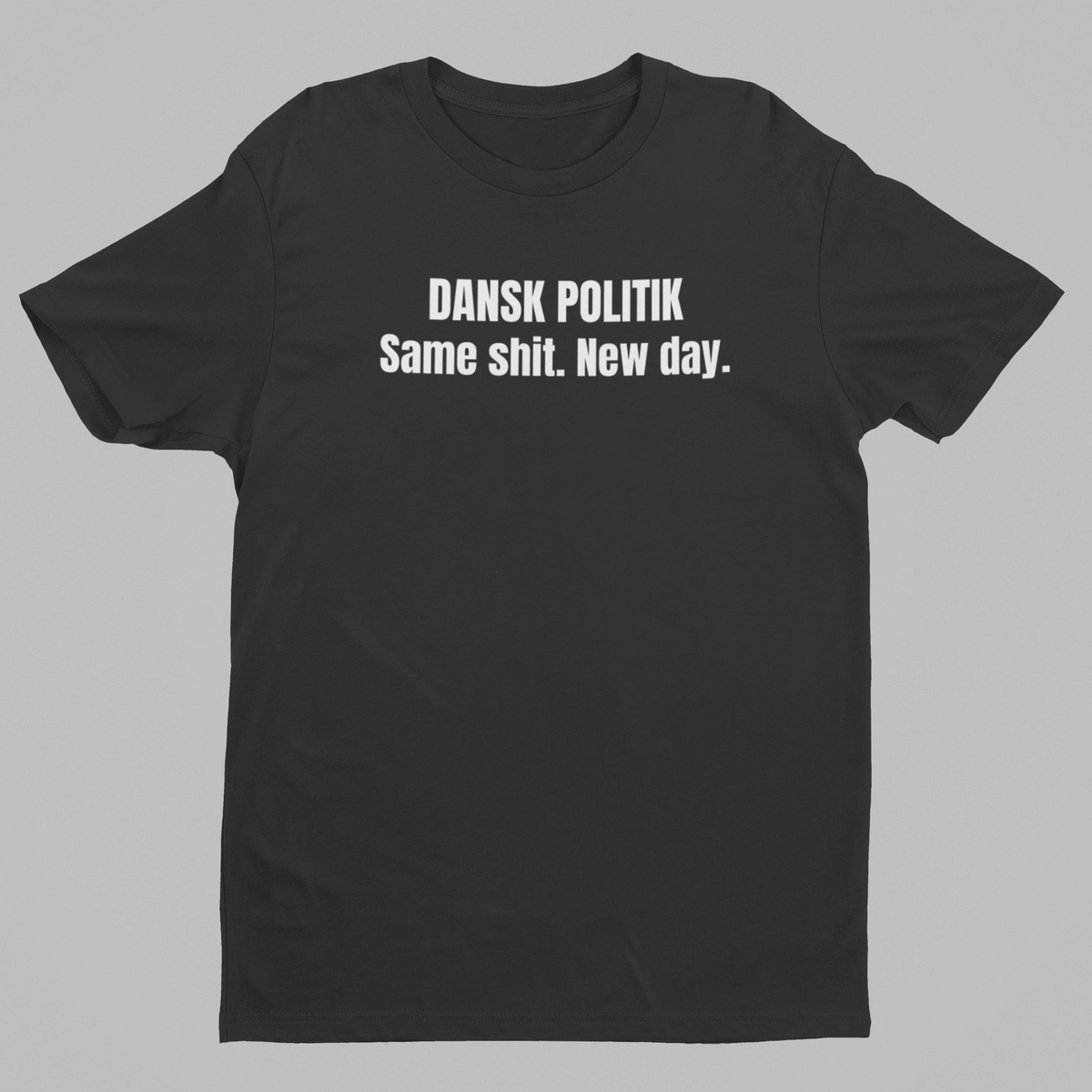 Dansk politik sort T-shirt