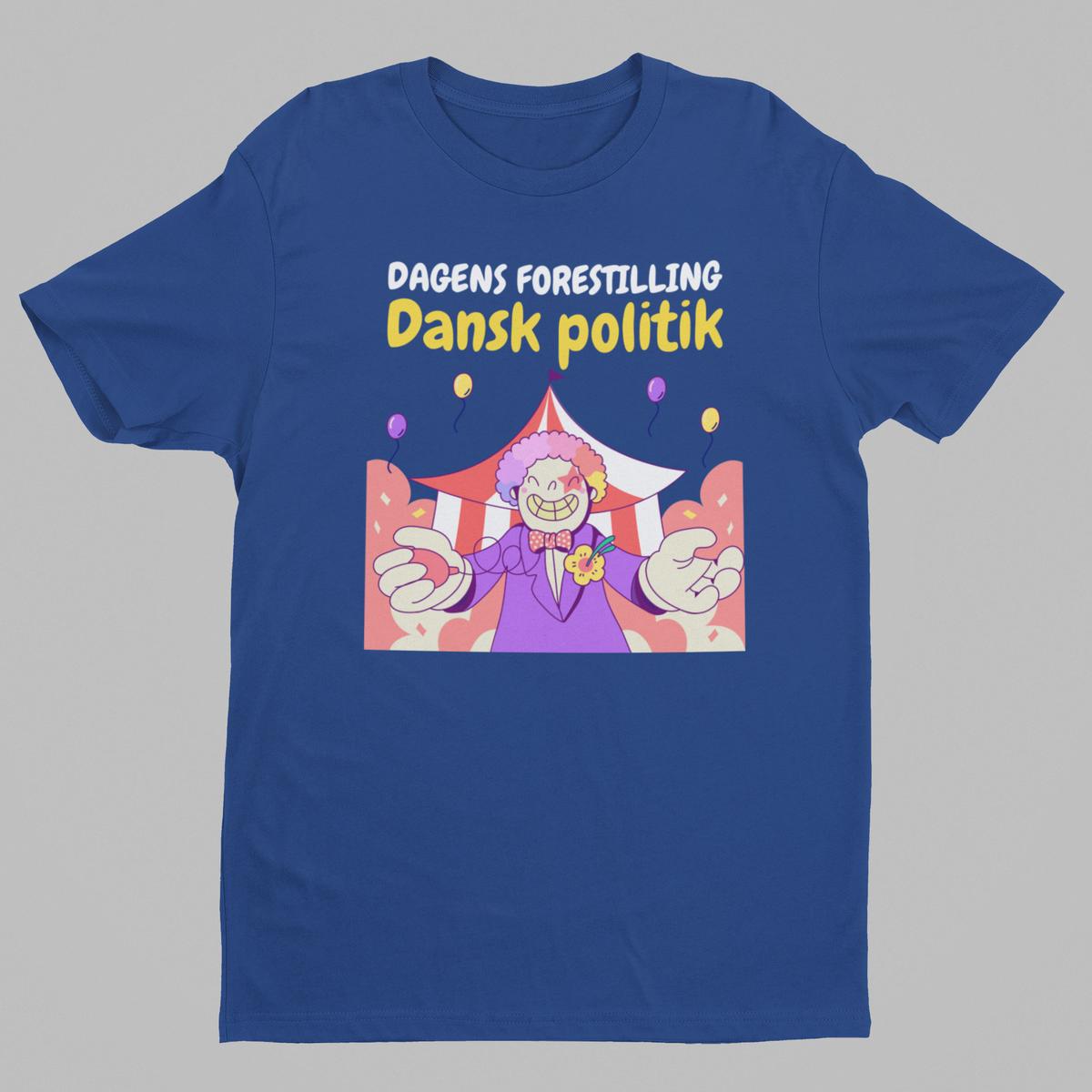 Dagens forestilling, Dansk politk - blå T-shirt