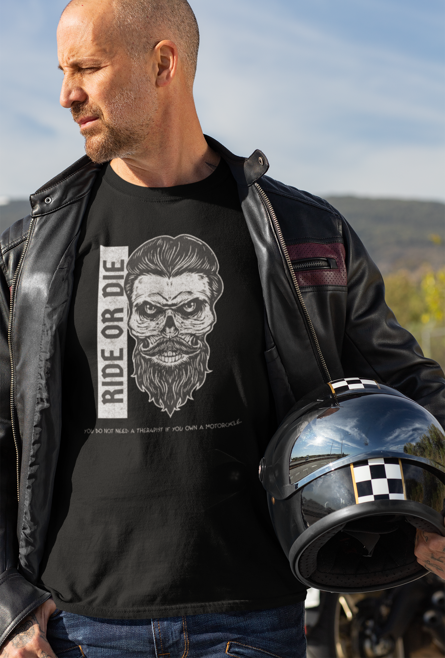 Ride or Die – Motorcykel t-shirt