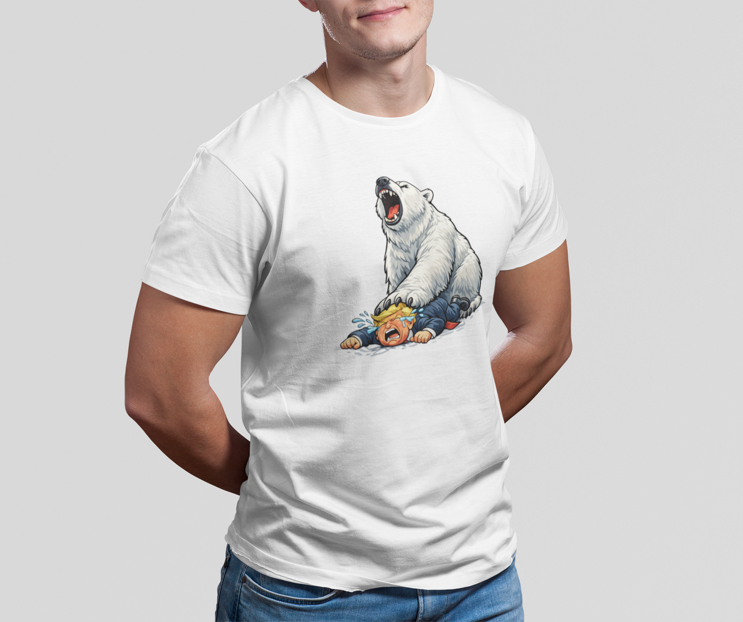 Anti-Trump Grønland - T-shirt - Coolshirts.dk