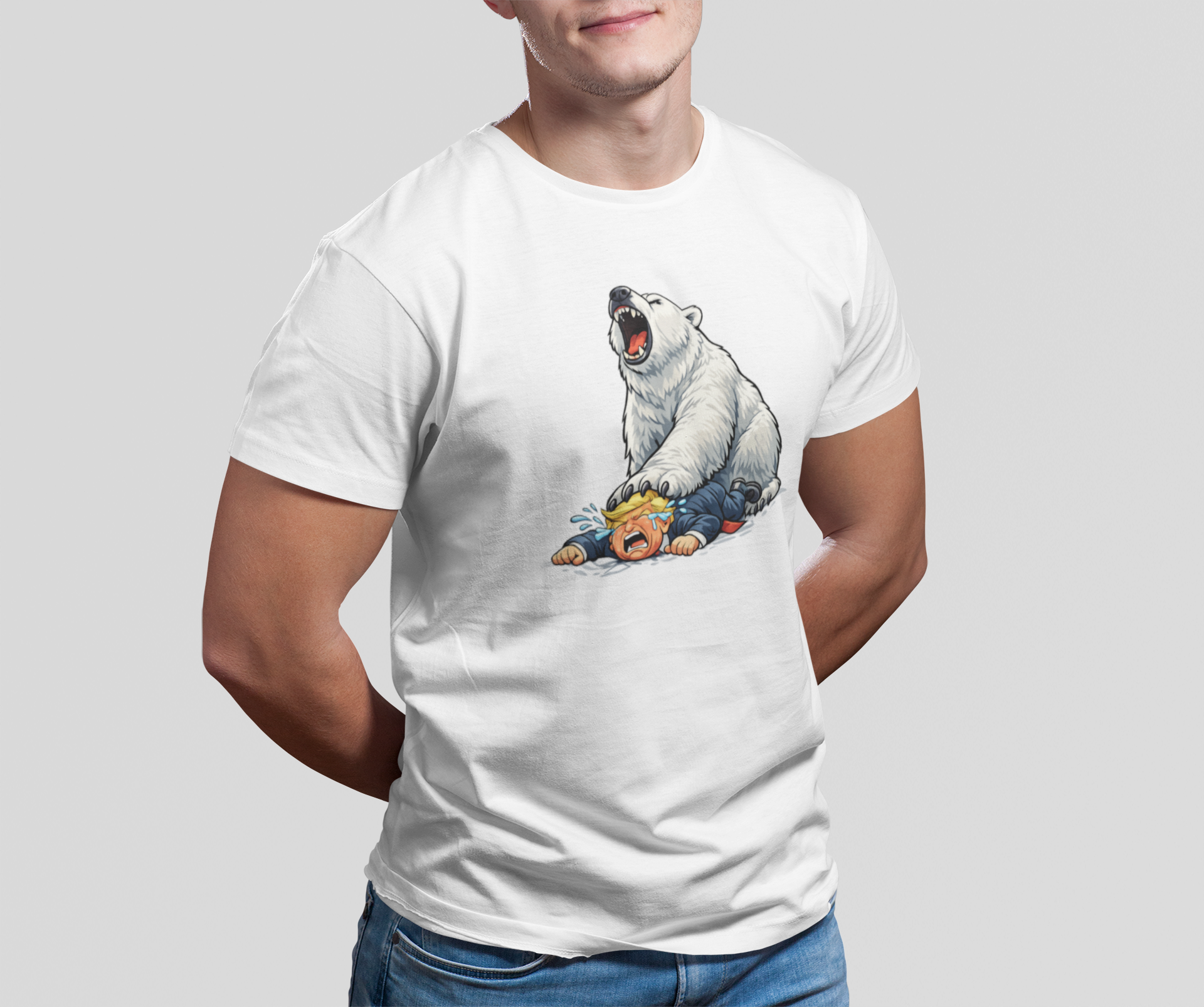 Anti-Trump Grønland - T-shirt - Coolshirts.dk