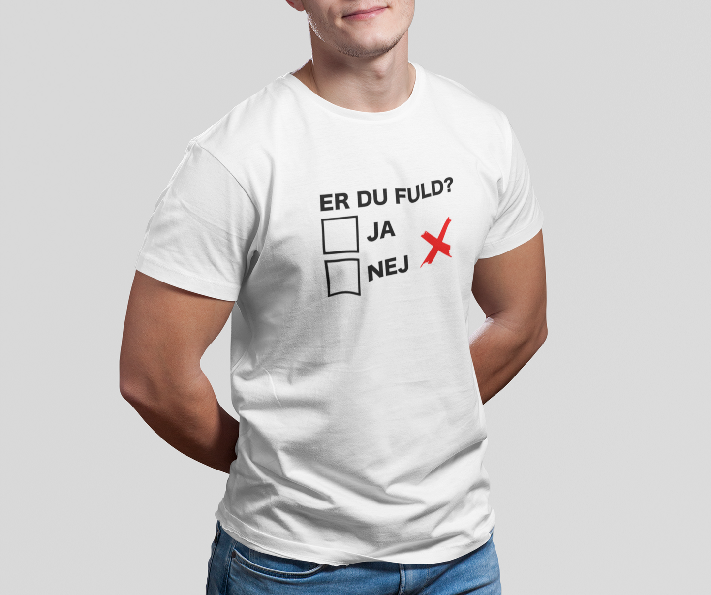 Er du fuld - T-shirt - Coolshirts.dk