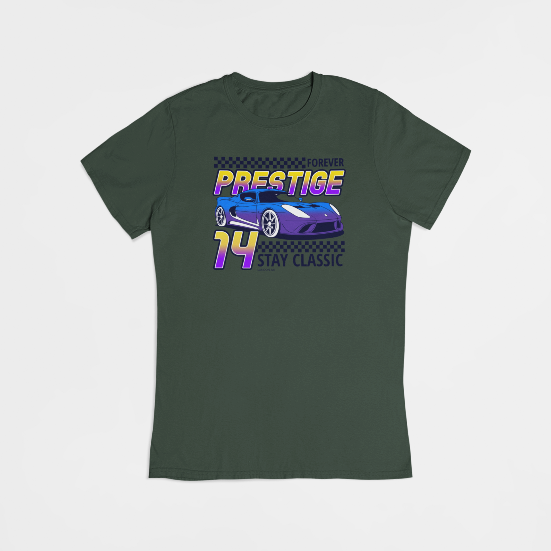 Classic Lowrider Car - T-shirt - Coolshirts.dk