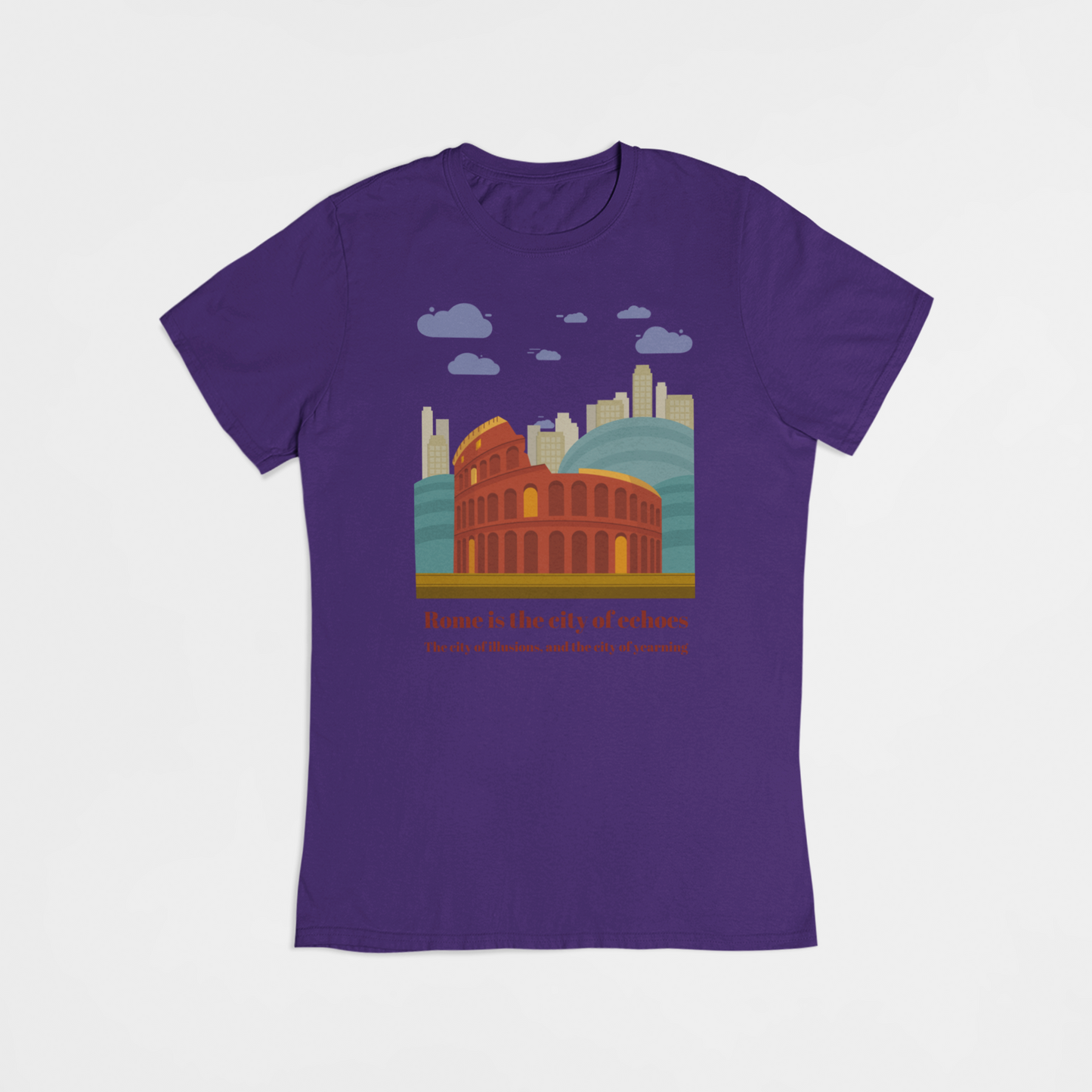 Colosseum i Rom Italien - T-shirt - Coolshirts.dk