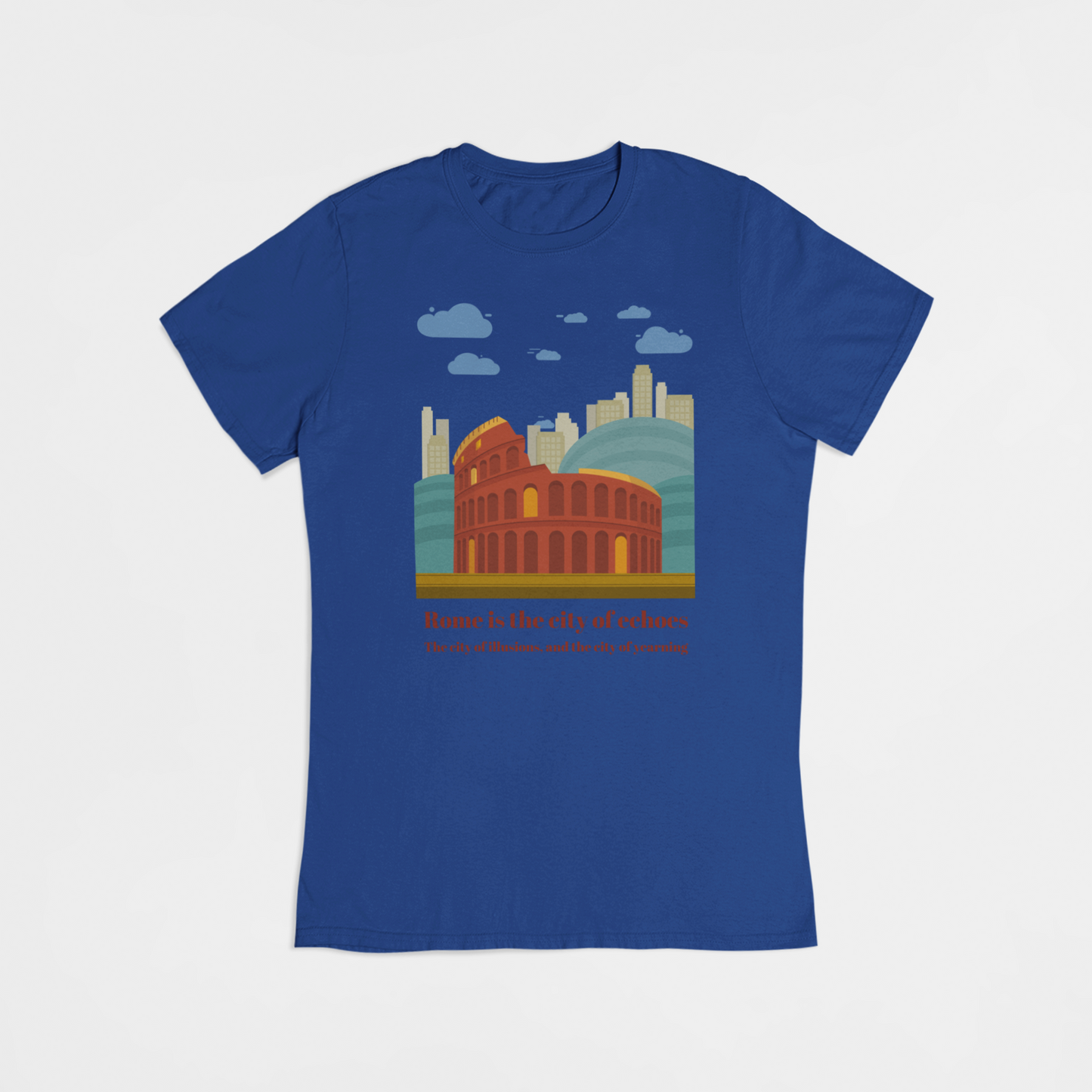 Colosseum i Rom Italien - T-shirt - Coolshirts.dk