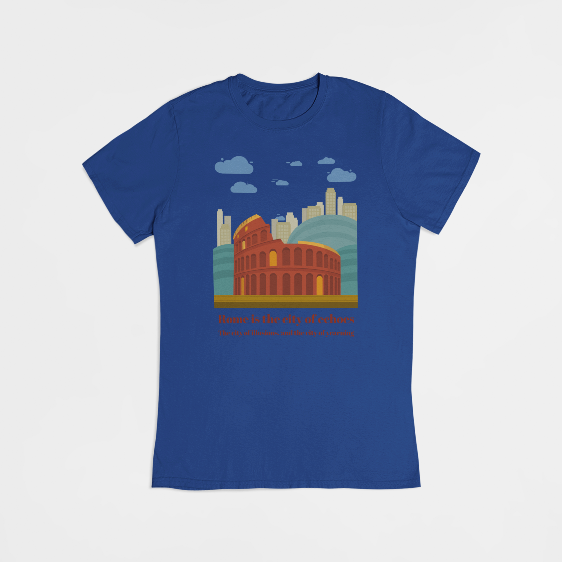 Colosseum i Rom Italien - T-shirt - Coolshirts.dk