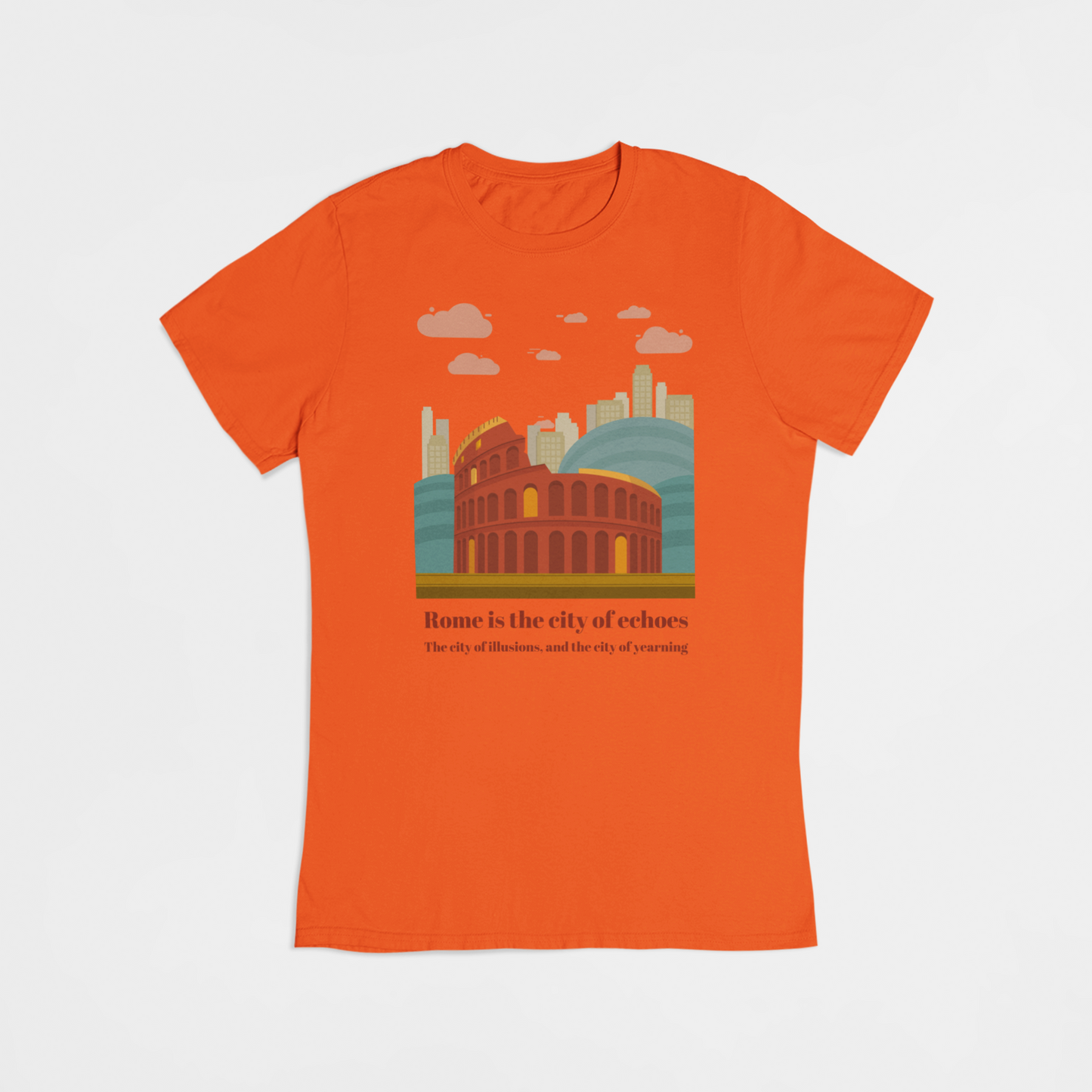 Colosseum i Rom Italien - T-shirt - Coolshirts.dk