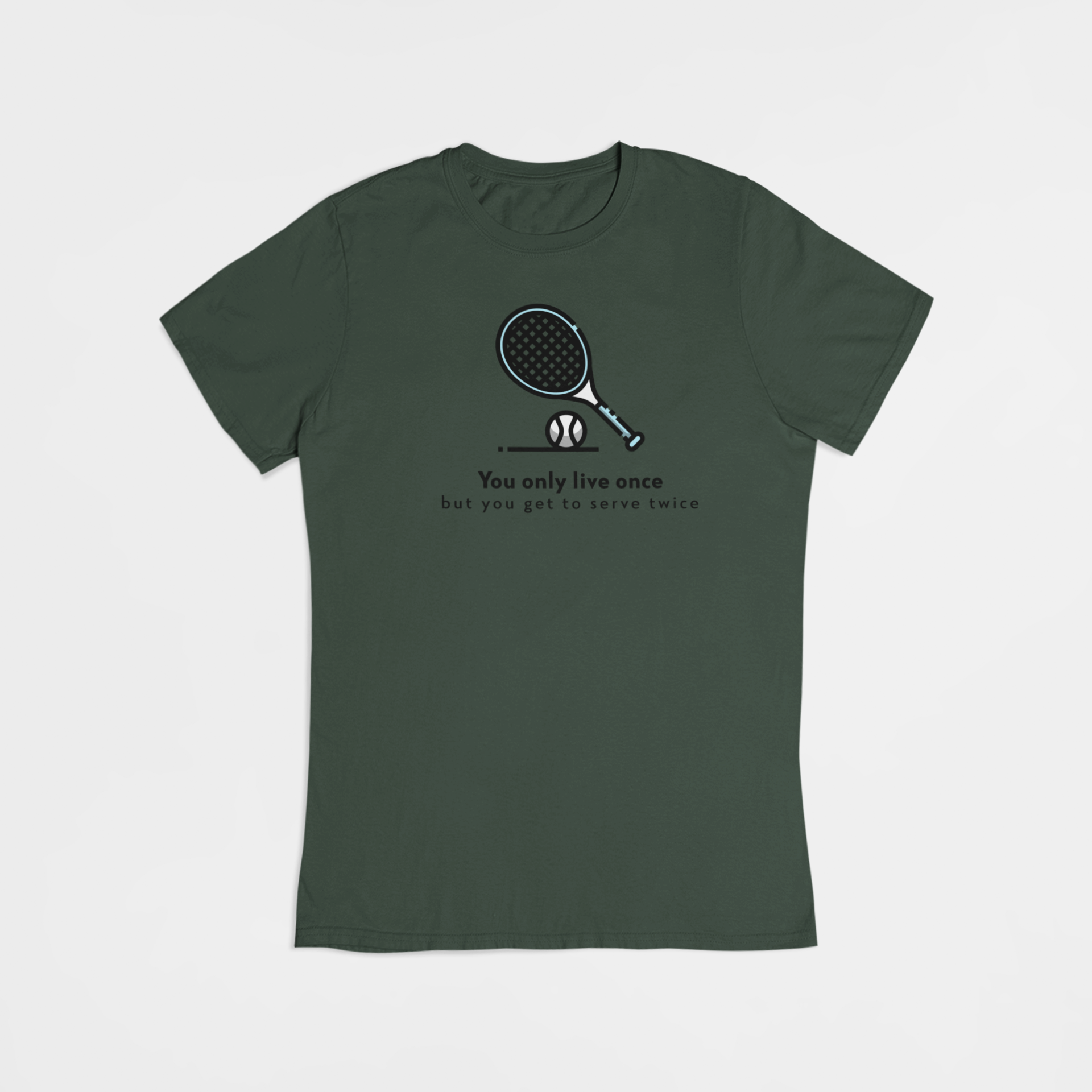 Tennis ketcher - T-shirt - Coolshirts.dk