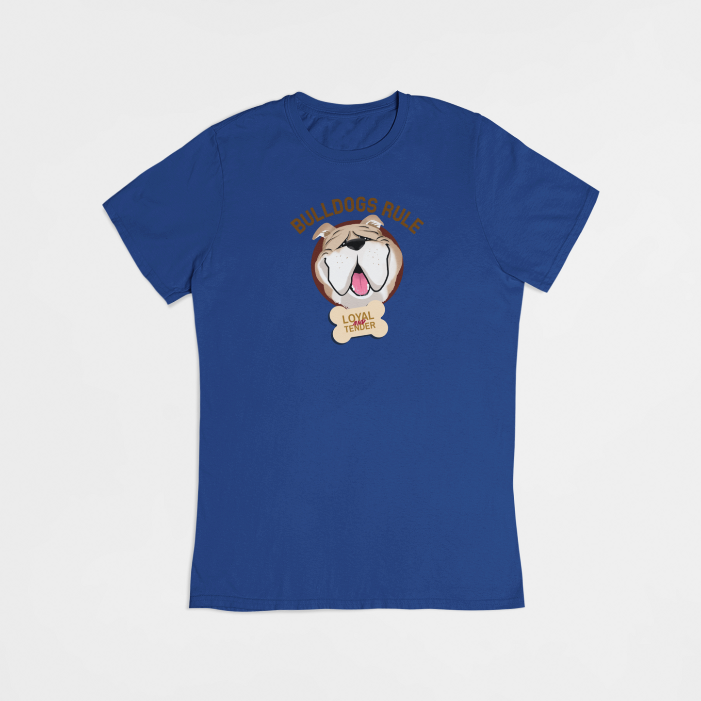 Bulldog hund - T-shirt