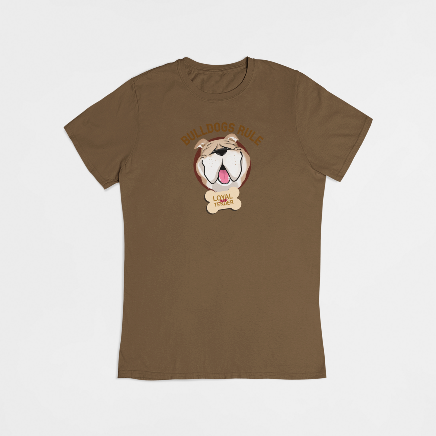 Bulldog hund - T-shirt