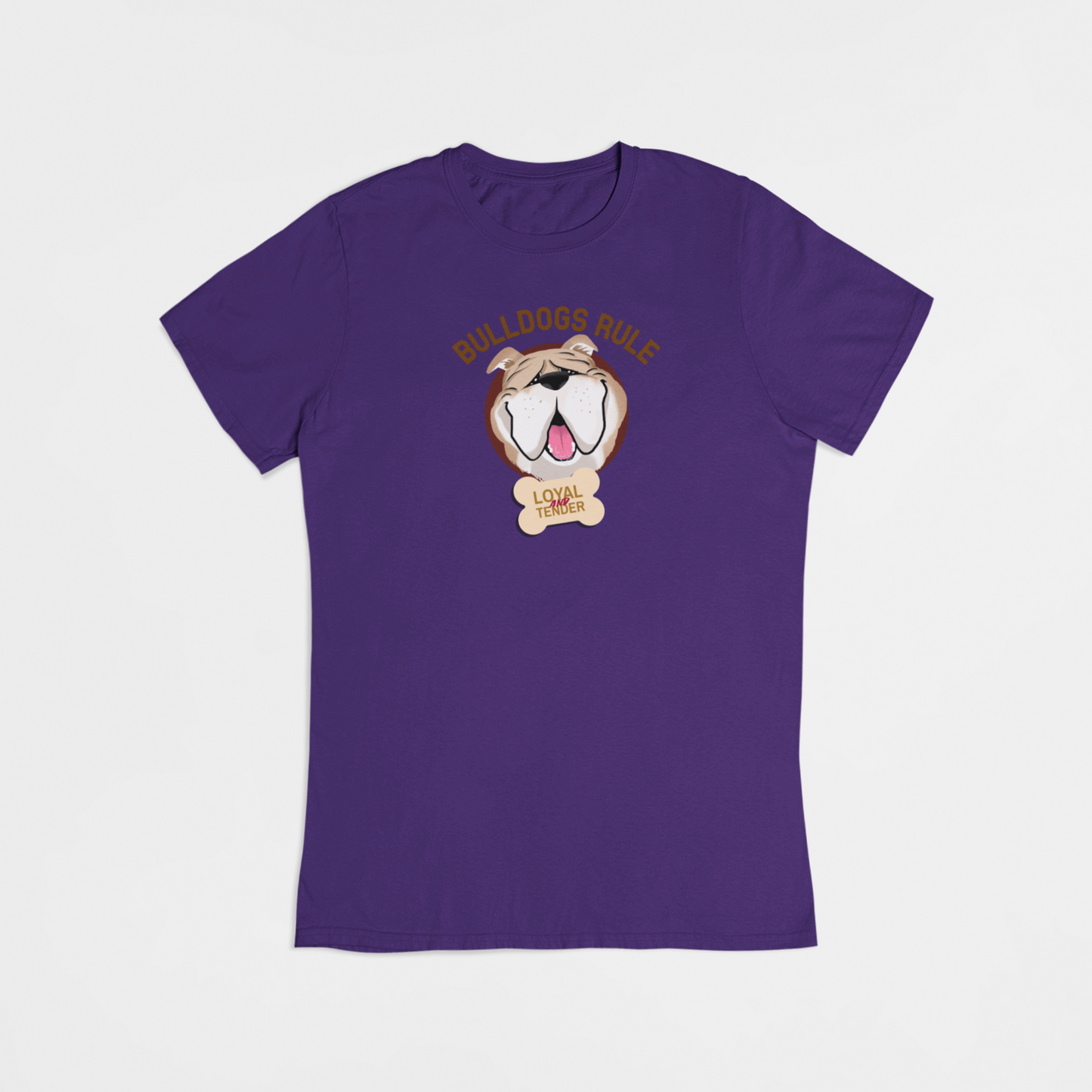 Bulldog hund - T-shirt