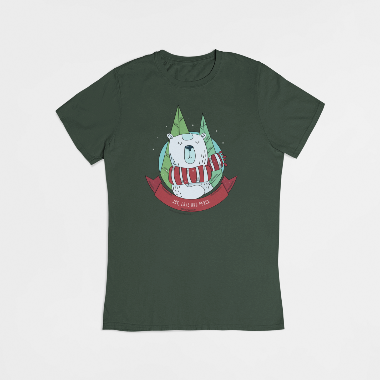 Jule isbjørn - T-shirt