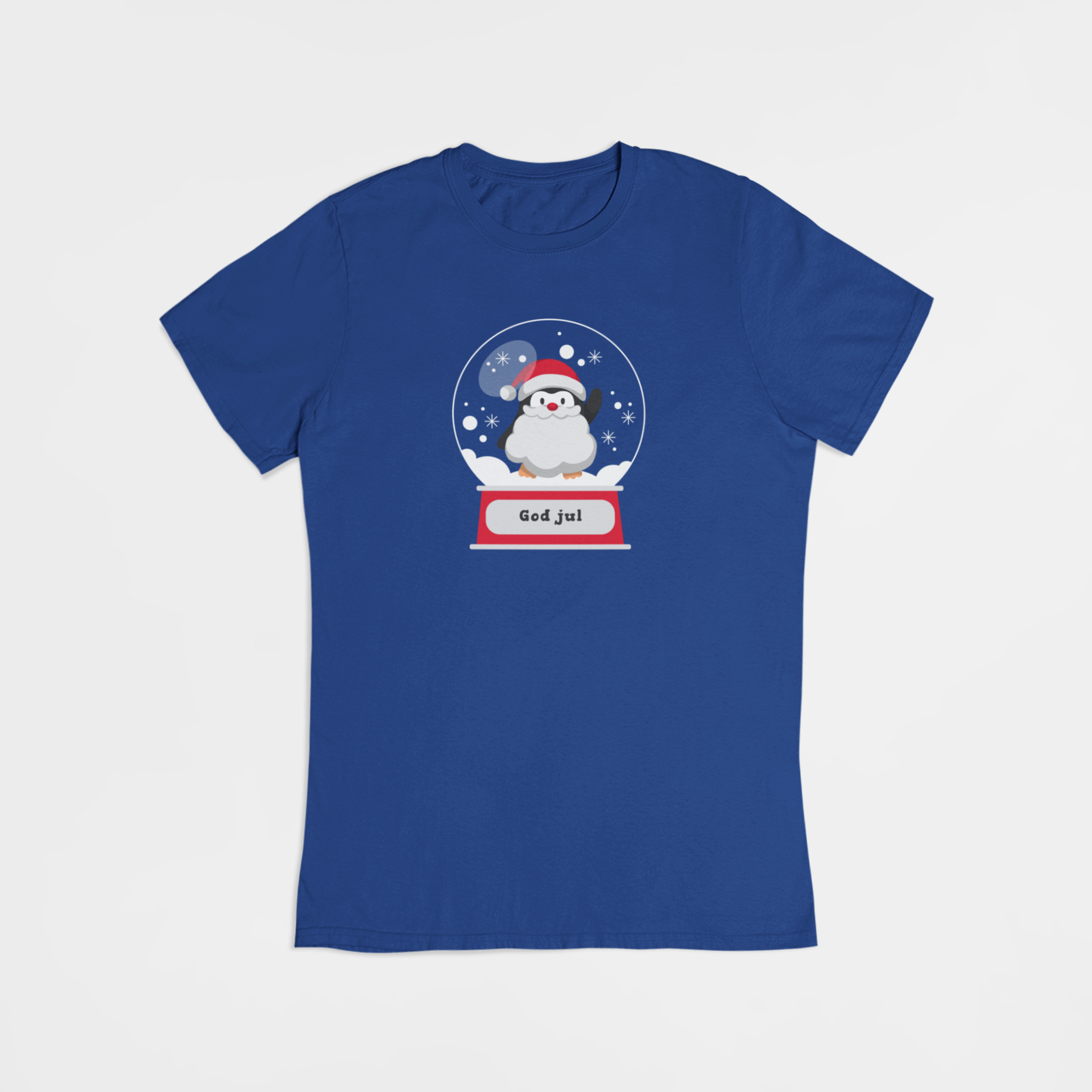 Julepingvin  - T-shirt - Coolshirts.dk