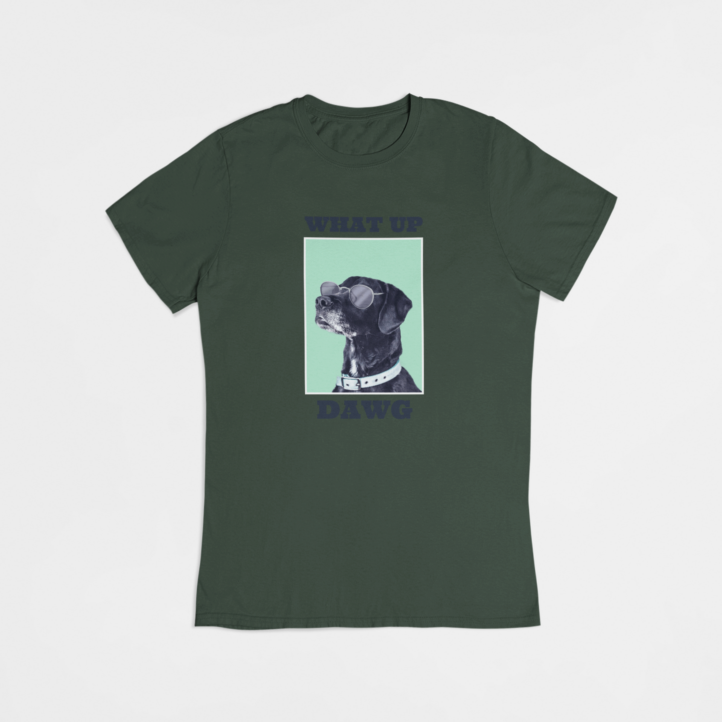 Sjov hund med solbriller - T-shirt